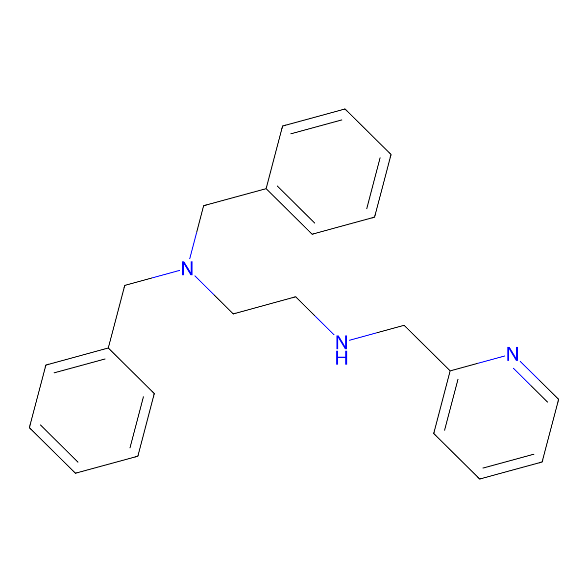 [2-(Dibenzylamino)ethyl][(pyridin-2-yl)methyl]amine molecular structure, CAS 1852449-15-0