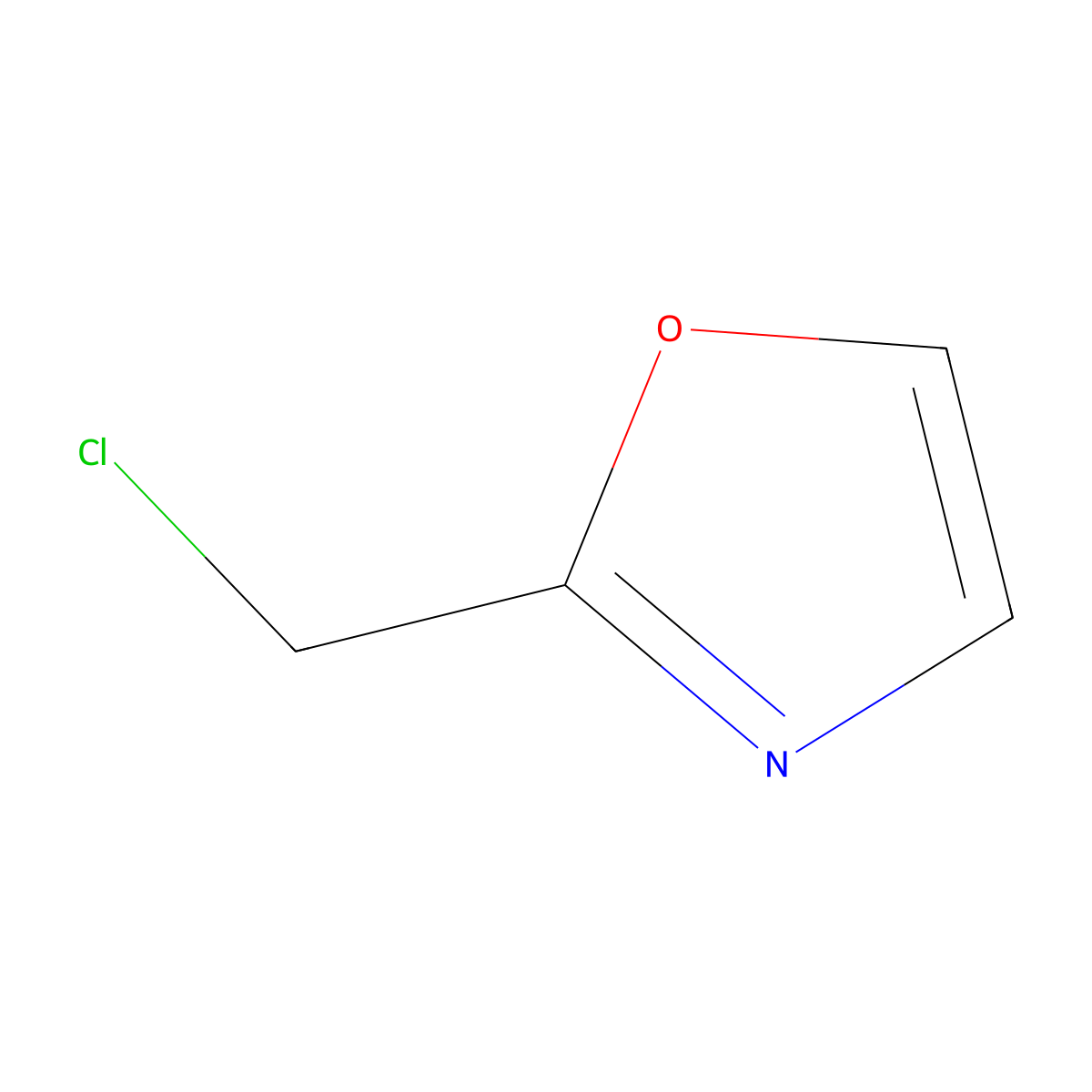 2-(Chloromethyl)-1,3-oxazole molecular structure, CAS 185246-17-7