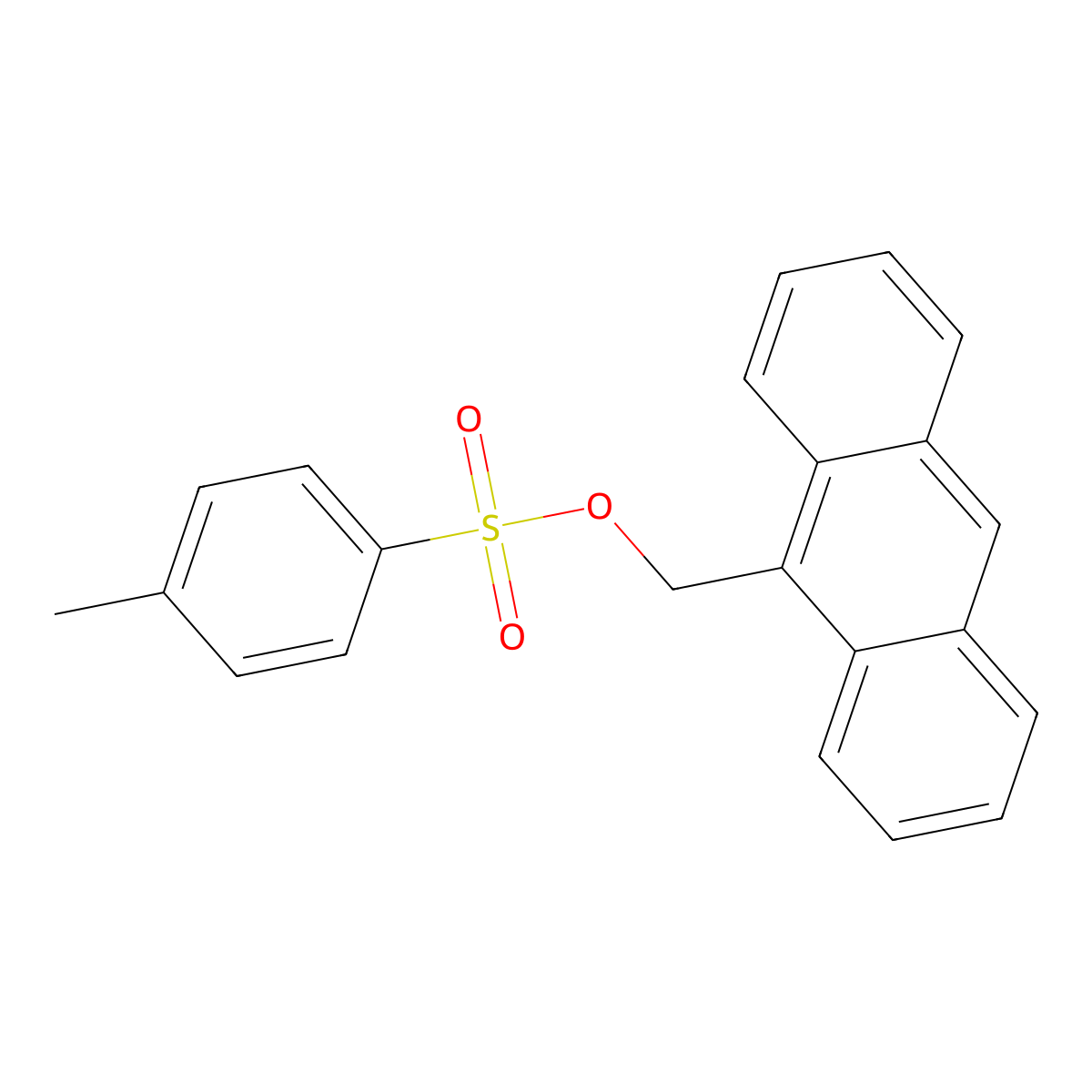 (Anthracen-9-yl)methyl 4-methylbenzene-1-sulfonate molecular structure, CAS 1852528-56-3
