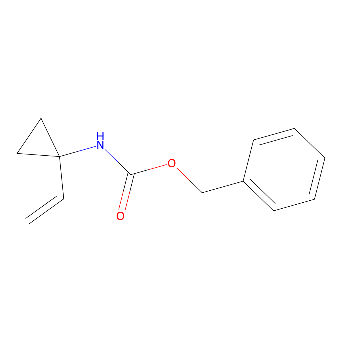 benzyl N-(1-ethenylcyclopropyl)carbamate molecular structure, CAS 1852533-31-3