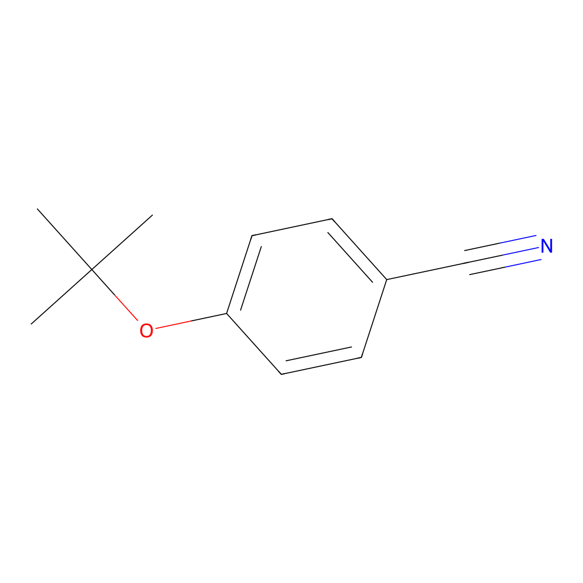 4-Tert-butoxybenzonitrile molecular structure, CAS 185259-36-3