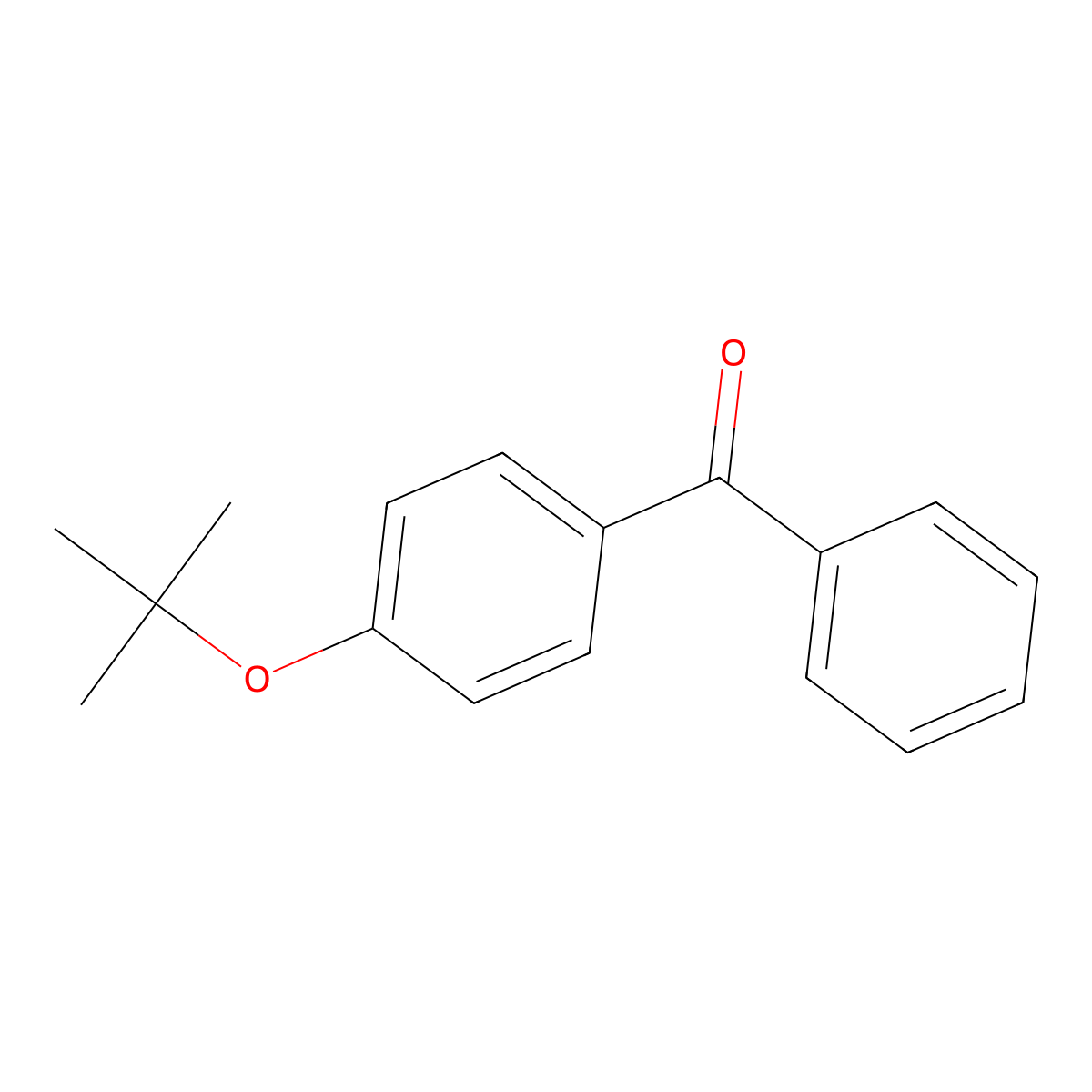 (4-(1,1-Dimethylethoxy)phenyl)phenylmethanone molecular structure, CAS 185259-37-4