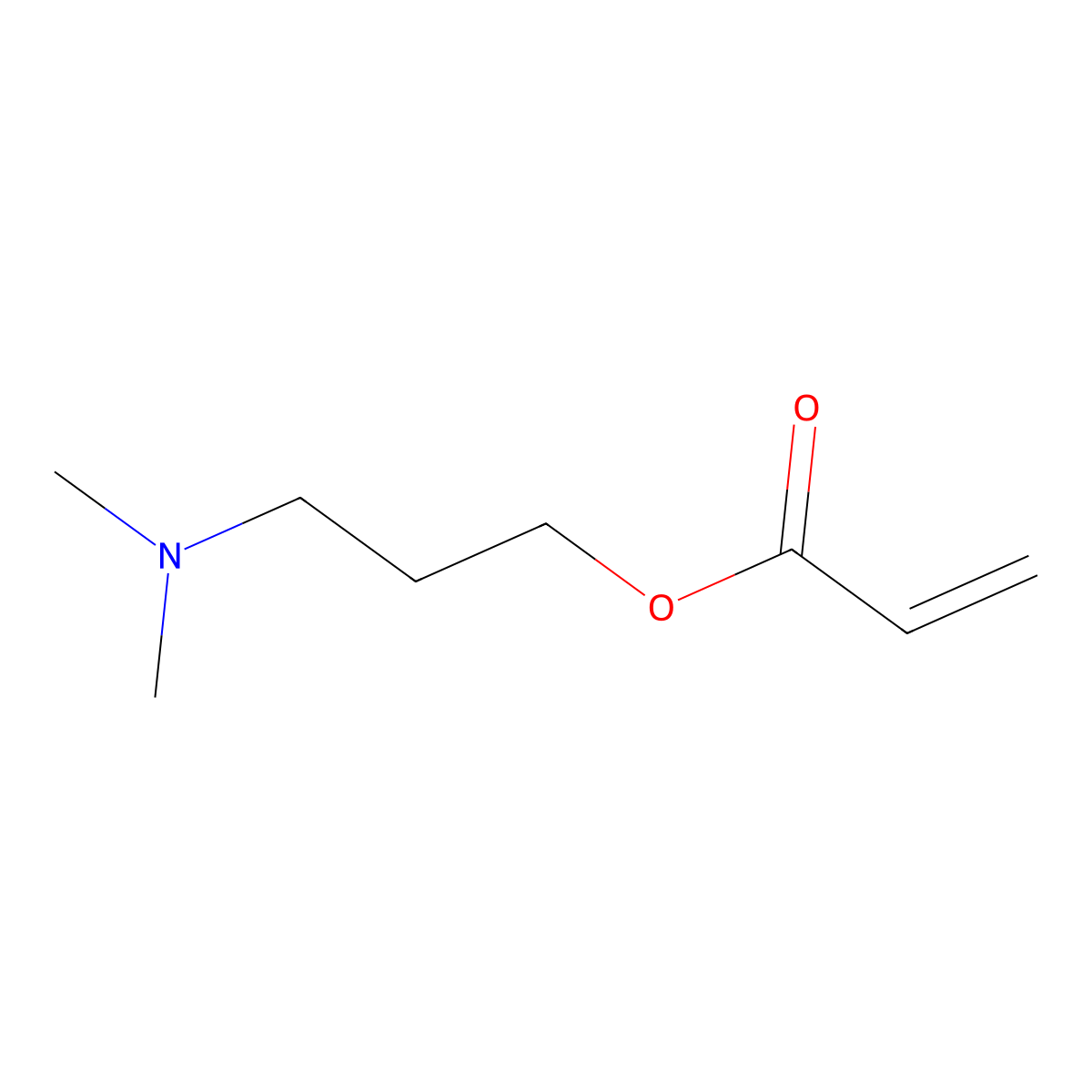 2-Propenoic acid, 3-(dimethylamino)propyl ester molecular structure, CAS 18526-07-3