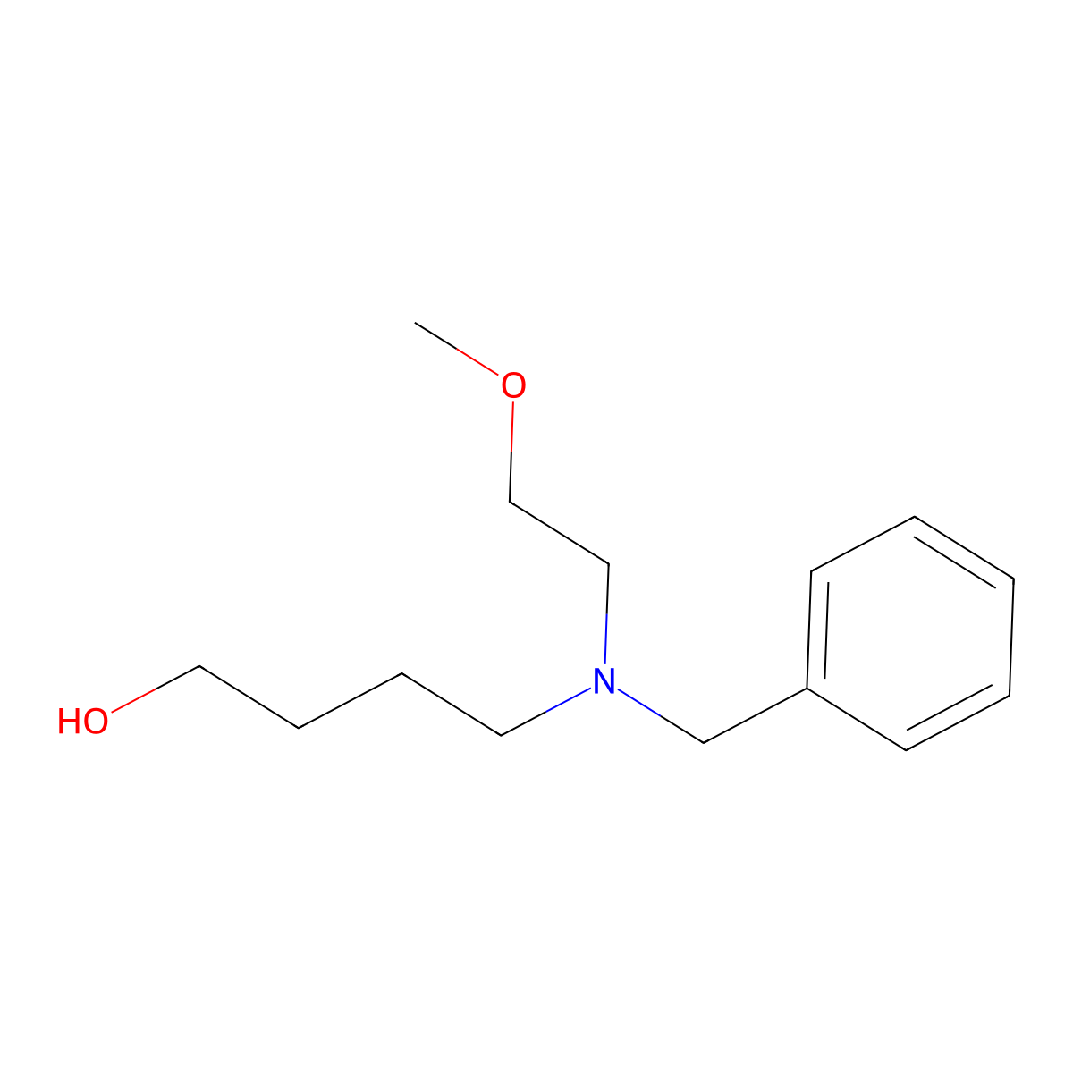 4-(Benzyl(2-methoxyethyl)amino)butan-1-ol molecular structure, CAS 1852694-86-0