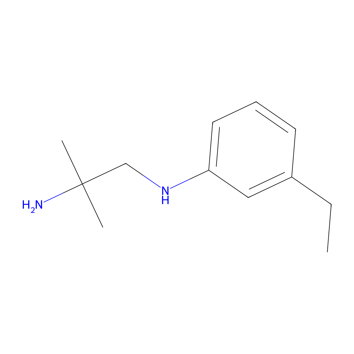 N1-(3-ethylphenyl)-2-methylpropane-1,2-diamine molecular structure, CAS 1852757-74-4