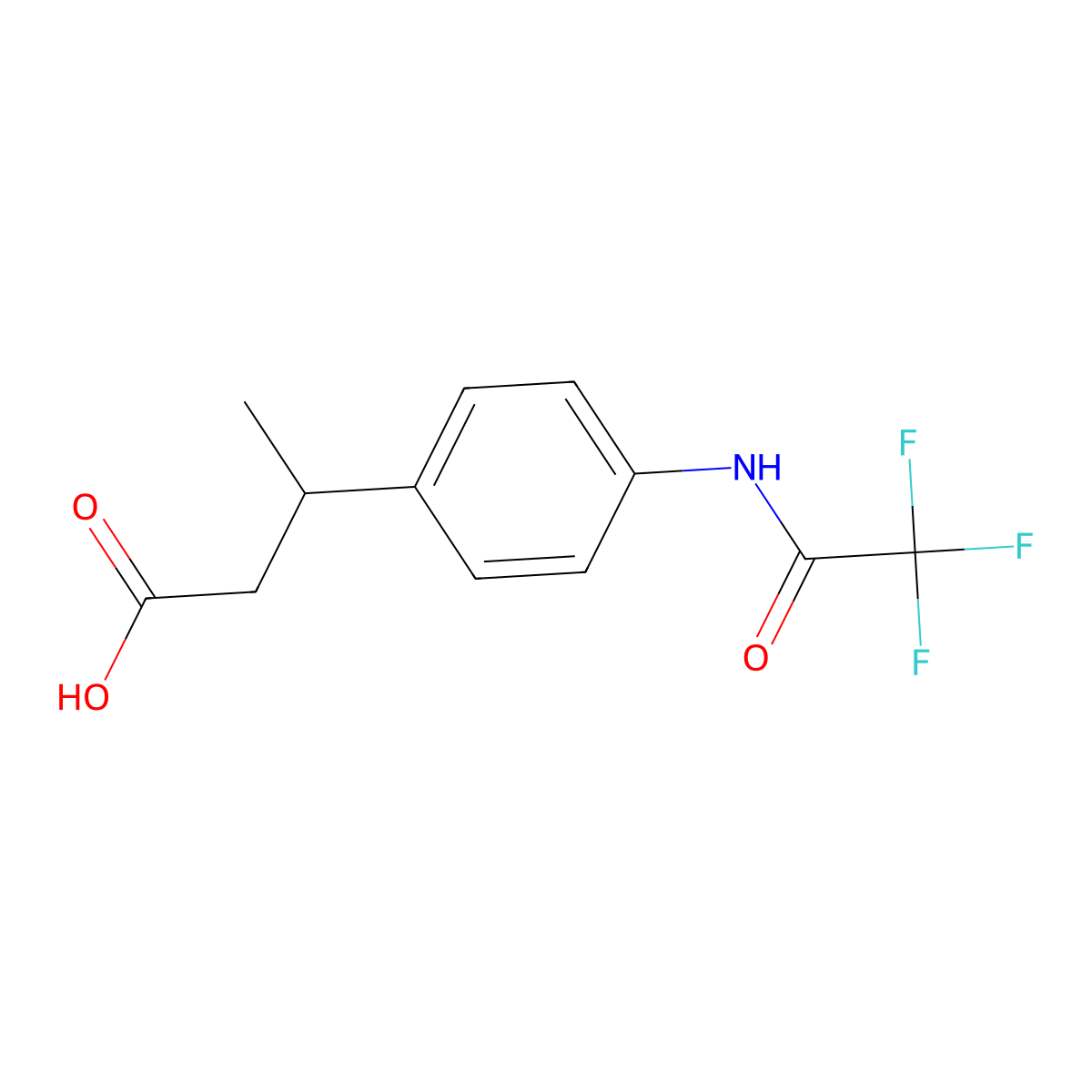 3-[4-(Trifluoroacetamido)phenyl]butanoic acid molecular structure, CAS 1852767-88-4