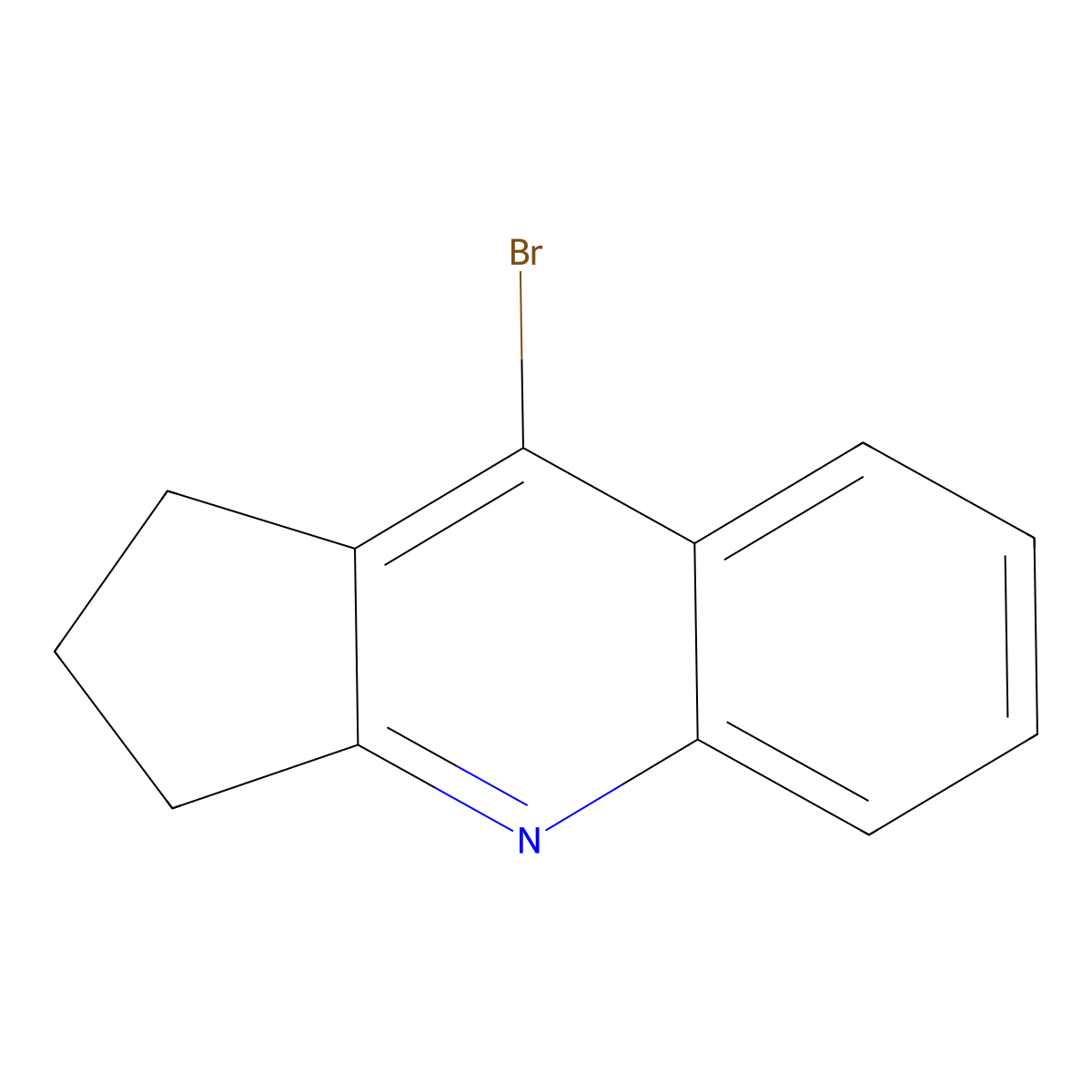 9-Bromo-2,3-dihydro-1H-cyclopenta[b]quinoline molecular structure, CAS 18528-77-3