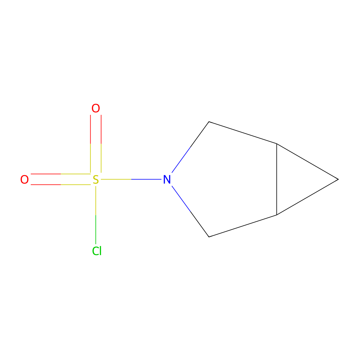 3-Azabicyclo(3.1.0)hexane-3-sulfonyl chloride molecular structure, CAS 1852828-23-9