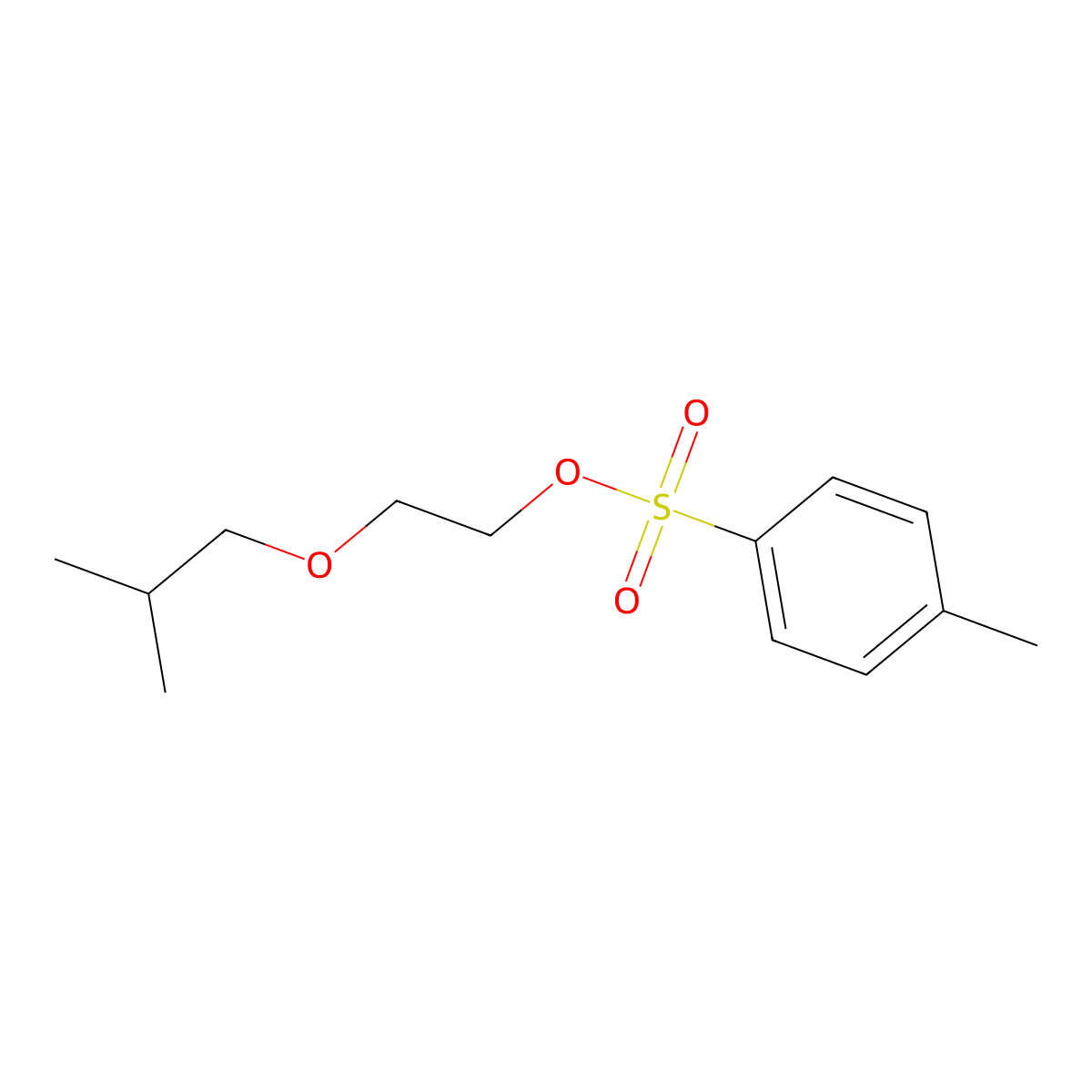 2-(2-Methylpropoxy)ethyl 4-methylbenzene-1-sulfonate molecular structure, CAS 1852889-86-1