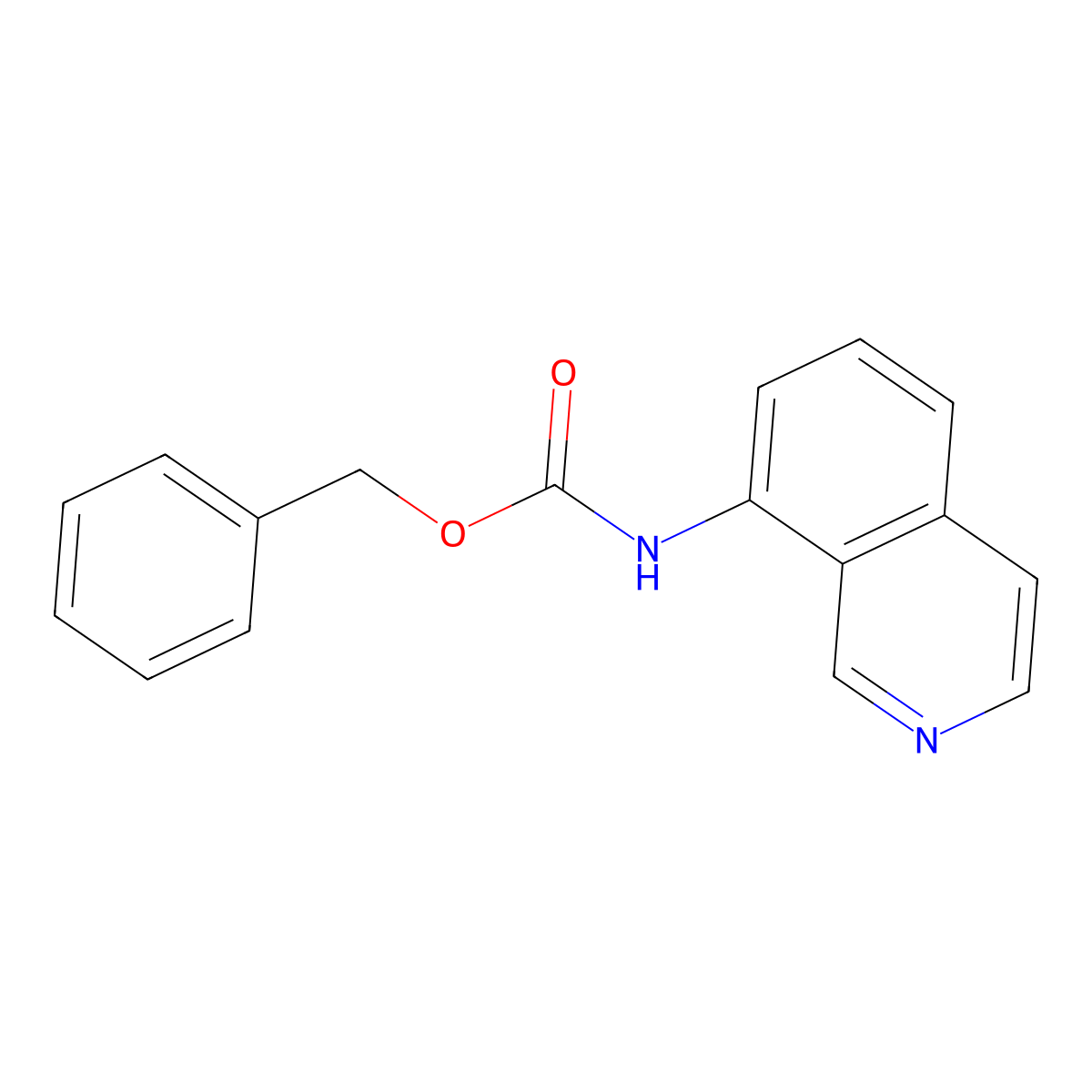 benzyl N-(isoquinolin-8-yl)carbamate molecular structure, CAS 1852904-26-7