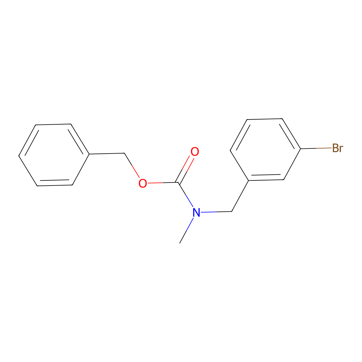 benzyl N-[(3-bromophenyl)methyl]-N-methylcarbamate molecular structure, CAS 1852959-81-9