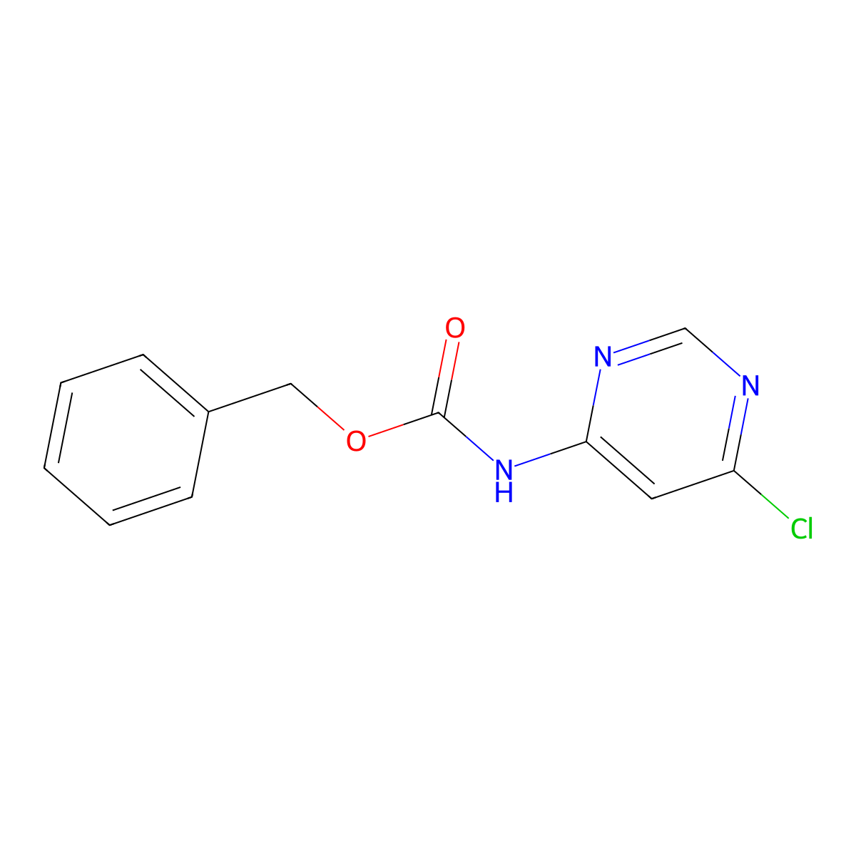 benzyl N-(6-chloropyrimidin-4-yl)carbamate molecular structure, CAS 1853070-73-1
