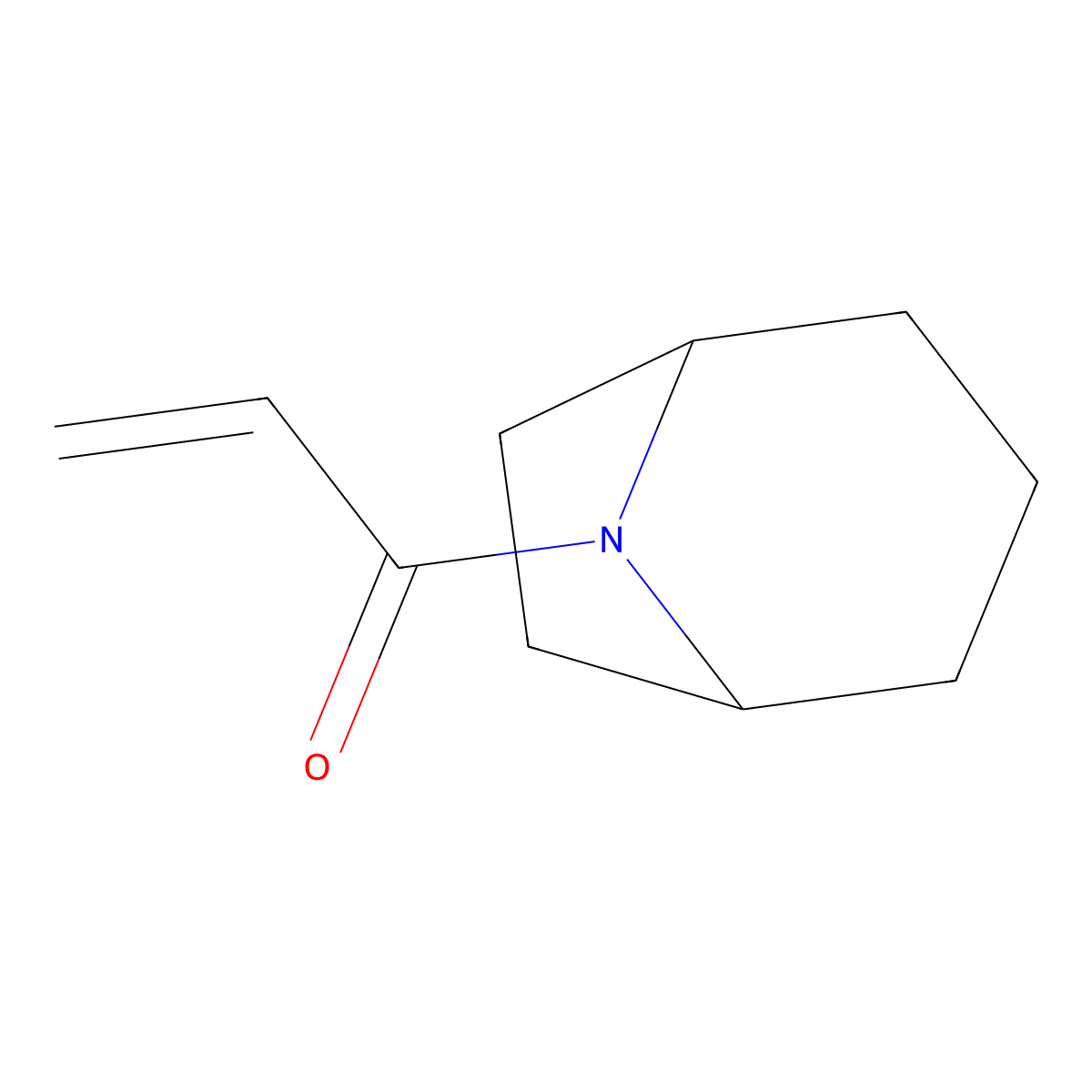 1-{8-Azabicyclo[3.2.1]octan-8-yl}prop-2-en-1-one molecular structure, CAS 1853085-51-4