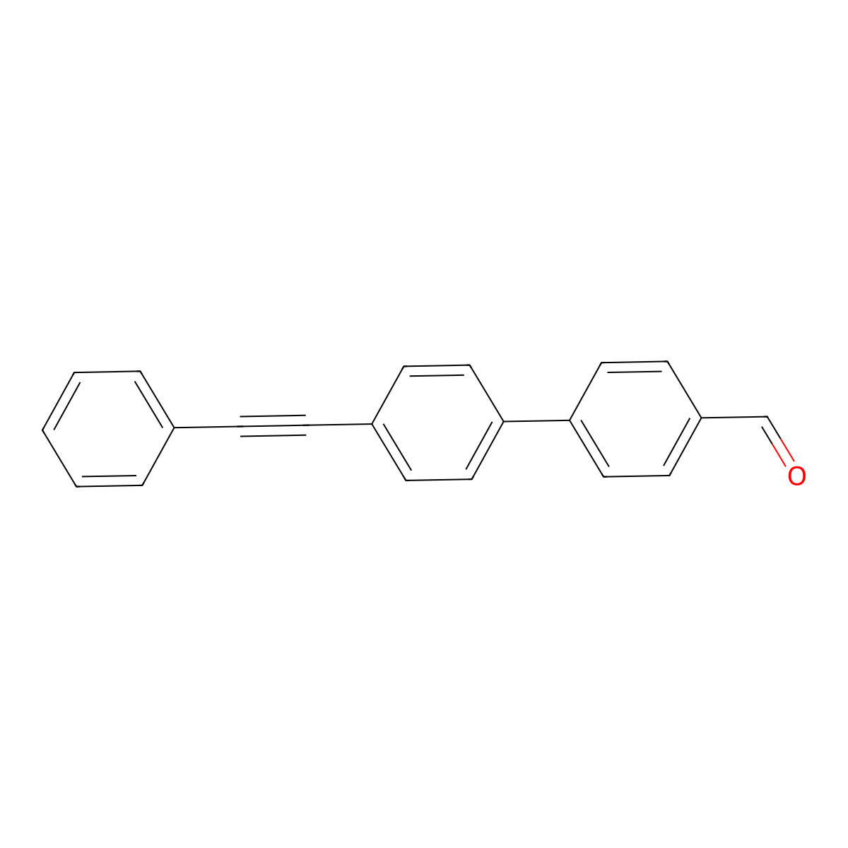 4'-(Phenylethynyl)[1,1'-biphenyl]-4-carbaldehyde molecular structure, CAS 185310-18-3