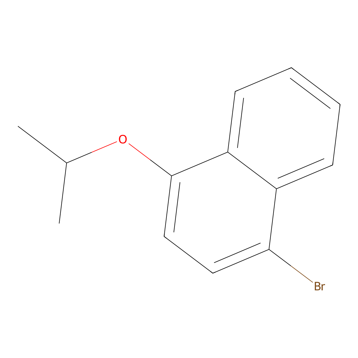 1-Bromo-4-isopropoxynaphthalene molecular structure, CAS 185310-23-0