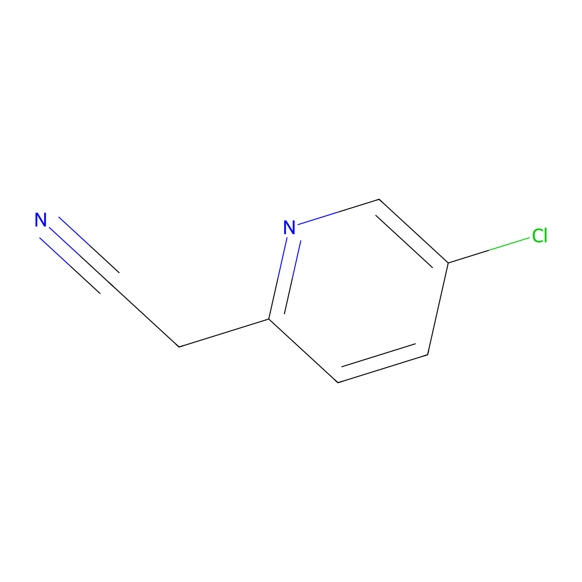 2-(5-Chloropyridin-2-yl)acetonitrile molecular structure, CAS 185315-51-9