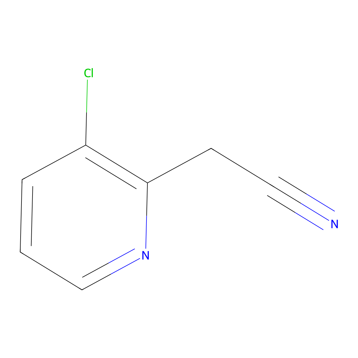 2-(3-Chloropyridin-2-yl)acetonitrile molecular structure, CAS 185315-52-0