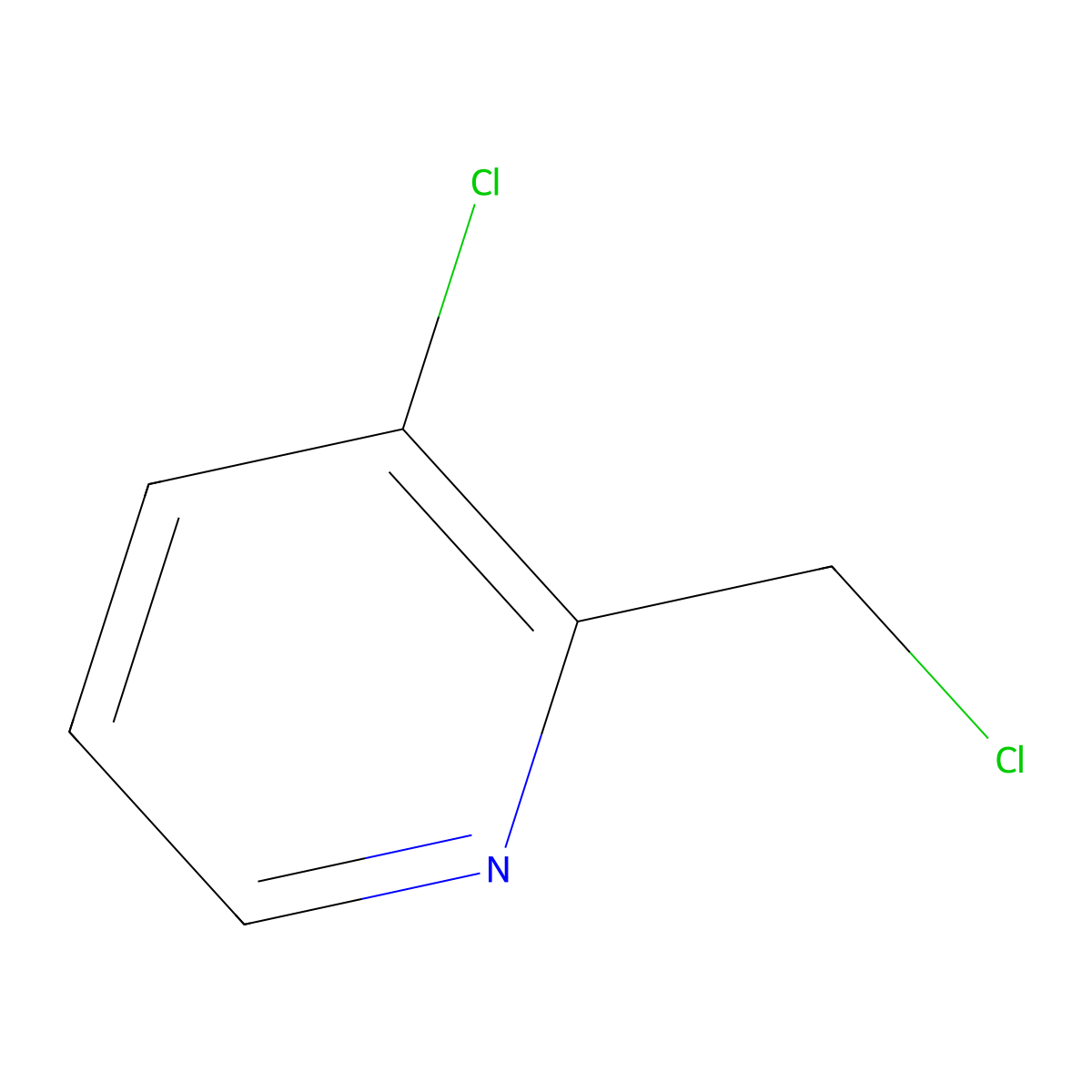 3-Chloro-2-(chloromethyl)pyridine molecular structure, CAS 185315-53-1