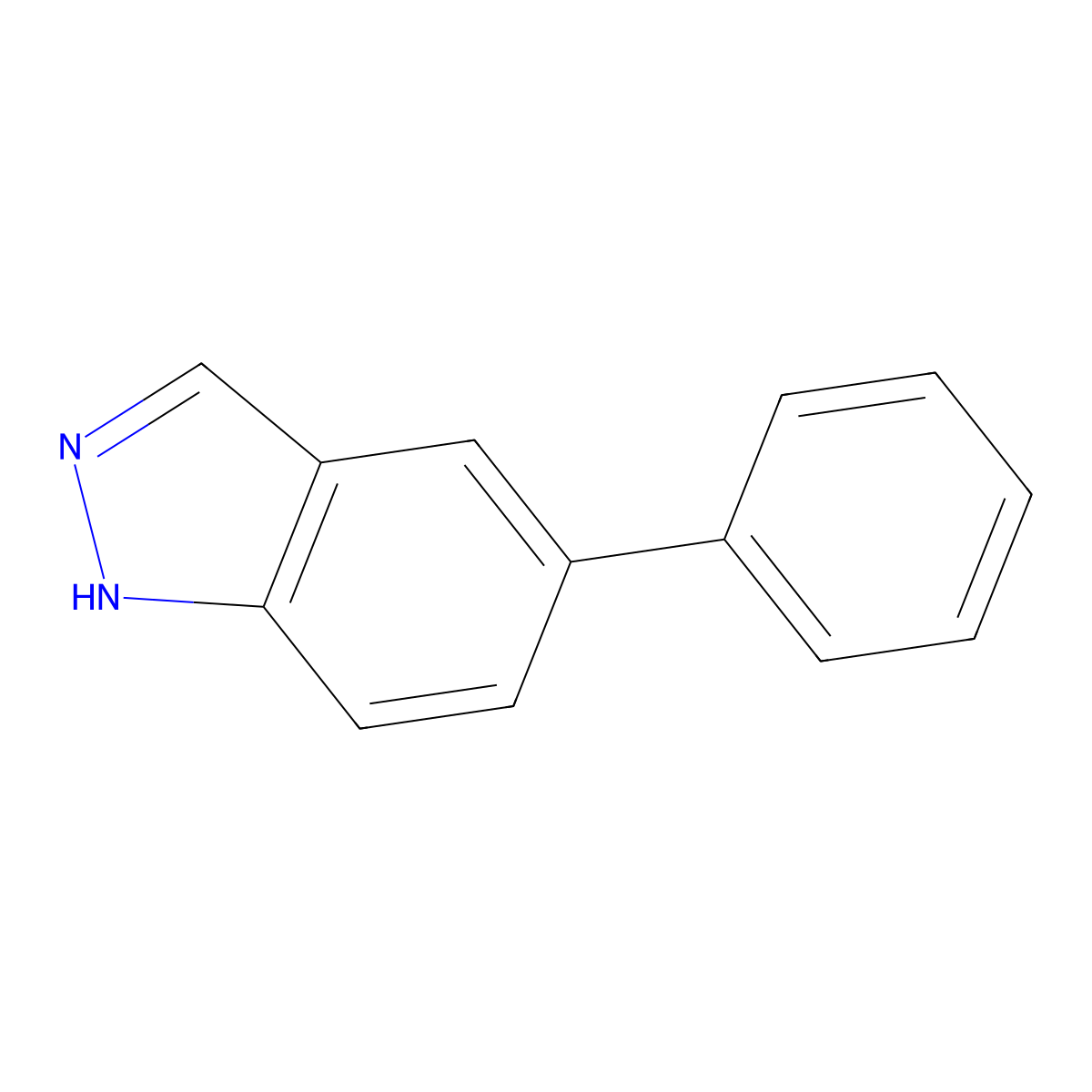 5-Phenyl-1H-indazole molecular structure, CAS 185316-58-9