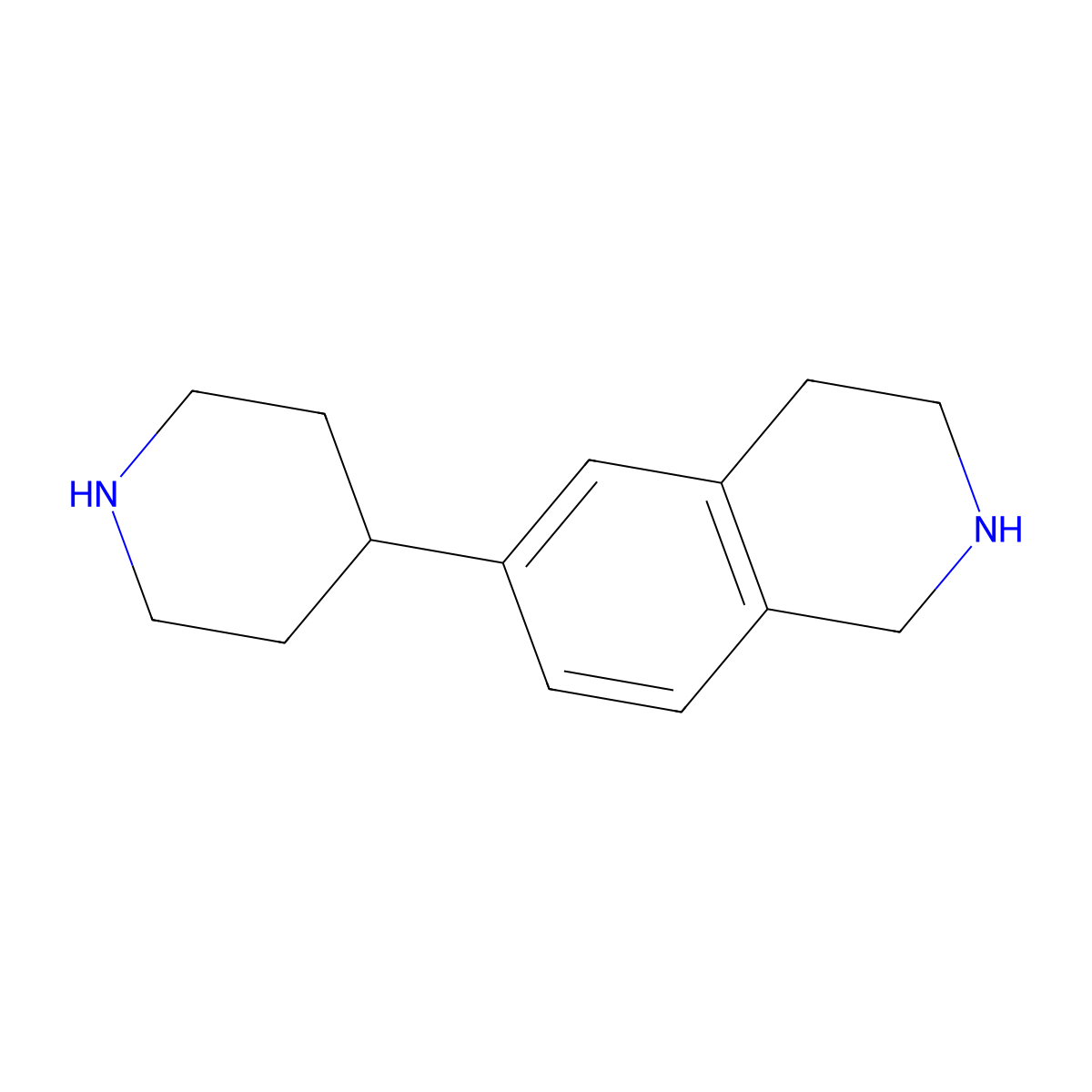 6-(Piperidin-4-yl)-1,2,3,4-tetrahydroisoquinoline molecular structure, CAS 1853217-58-9