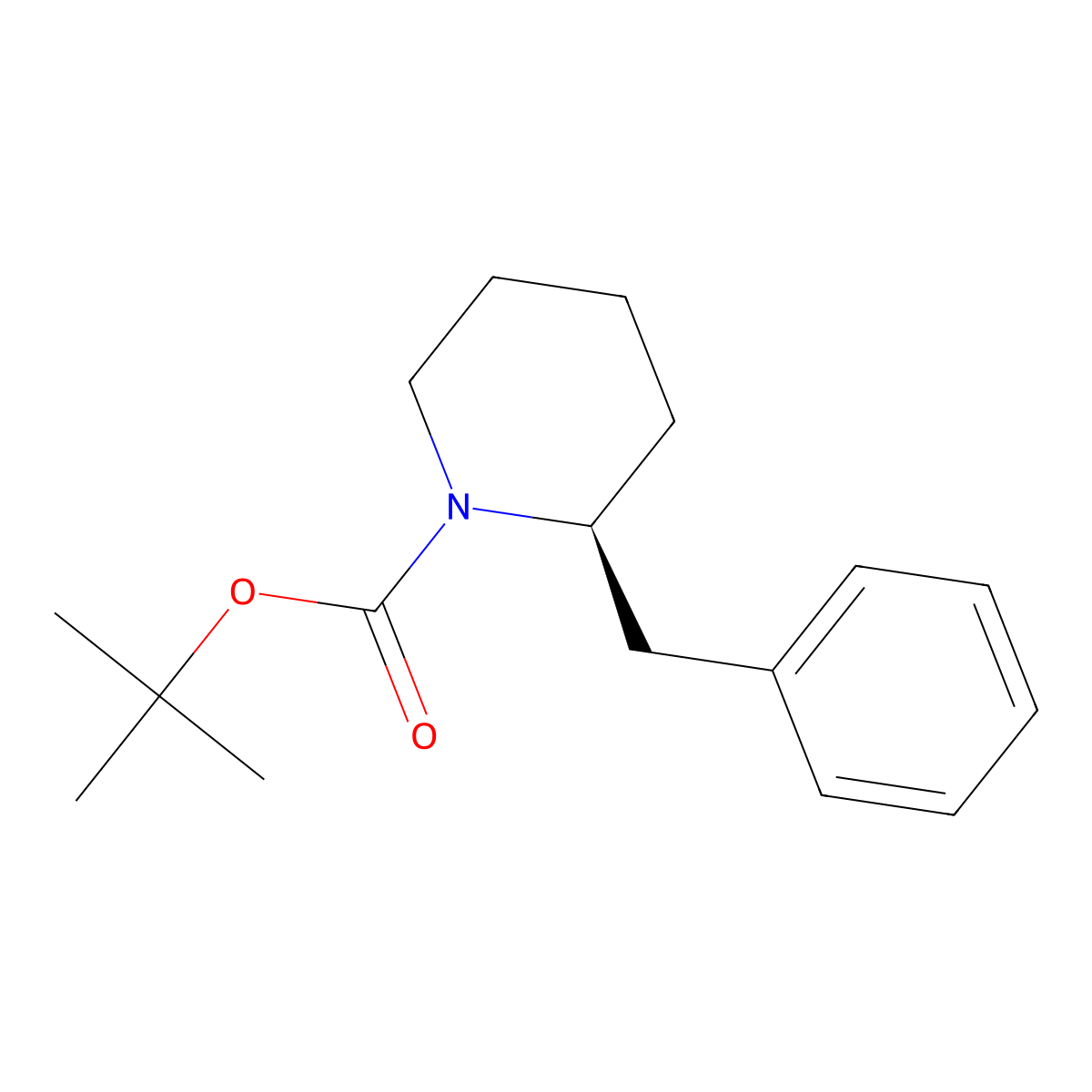 tert-Butyl (S)-2-benzylpiperidine-1-carboxylate molecular structure, CAS 1853230-29-1