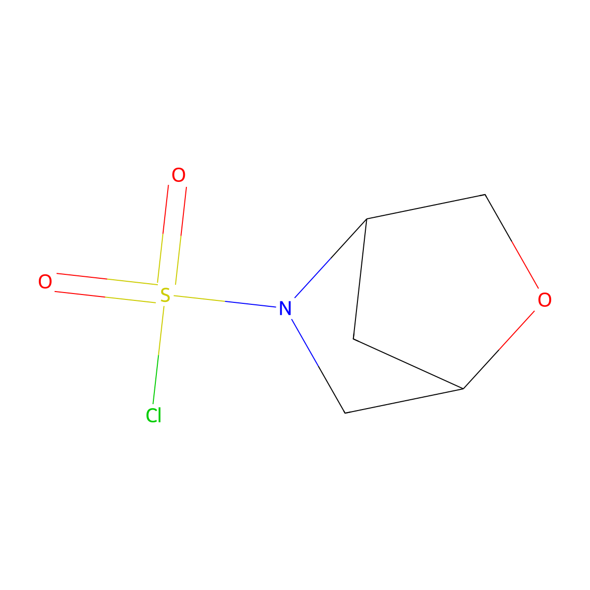2-Oxa-5-azabicyclo[2.2.1]heptane-5-sulfonyl chloride molecular structure, CAS 1853268-78-6
