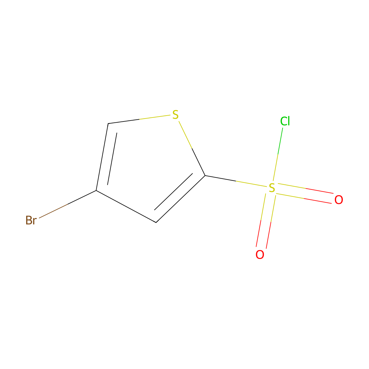 4-Bromothiophene-2-sulfonyl chloride molecular structure, CAS 185329-76-4