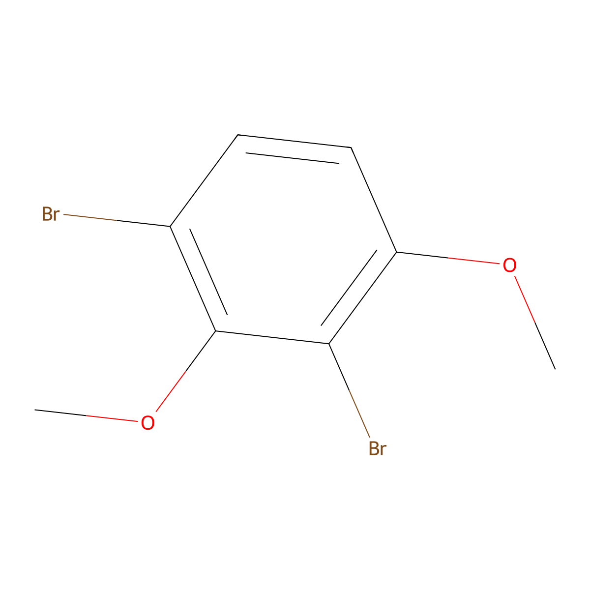 1,3-Dibromo-2,4-dimethoxybenzene molecular structure, CAS 185342-88-5