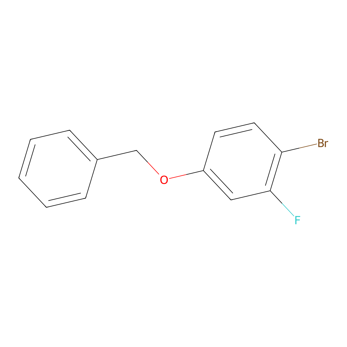 4-(Benzyloxy)-1-bromo-2-fluorobenzene molecular structure, CAS 185346-79-6