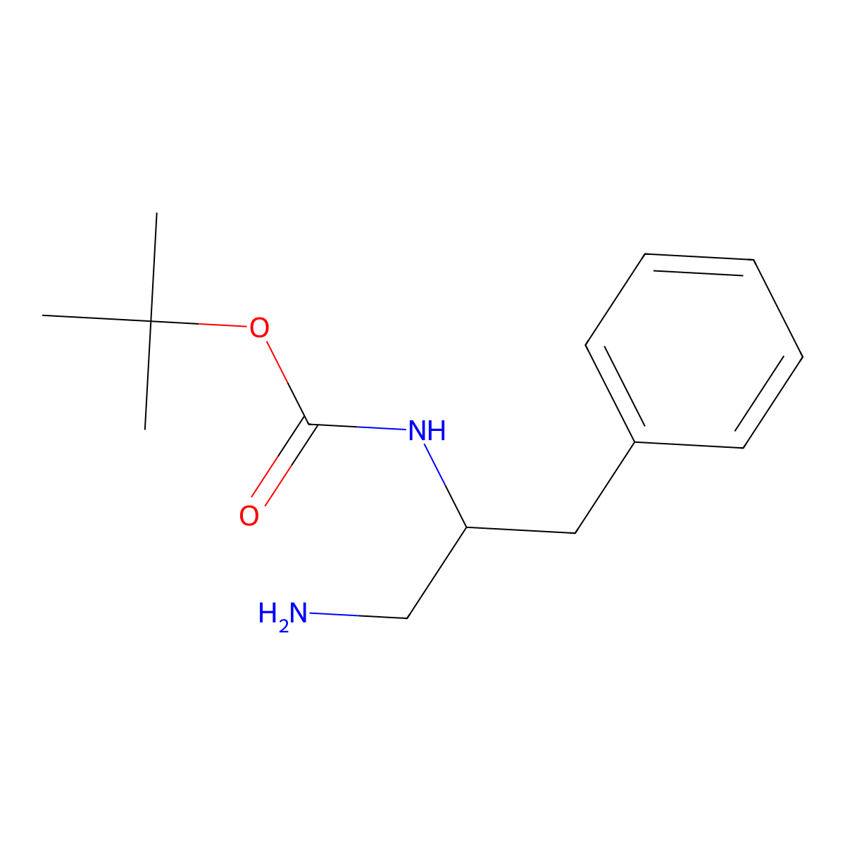 (R)-2-(Boc-amino)-3-phenylpropylamine molecular structure, CAS 185384-16-1