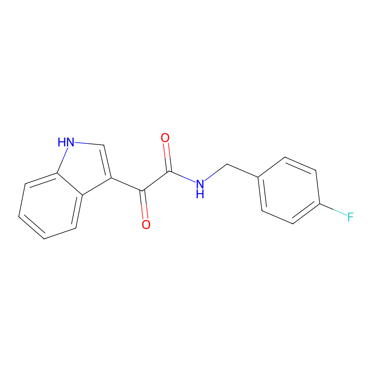 1H-Indole-3-acetamide, N-((4-MeO-Ph)Me)-al molecular structure, CAS 185391-33-7