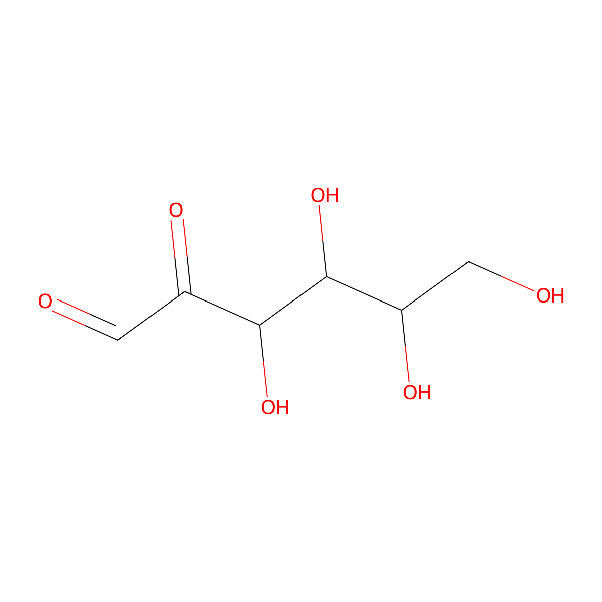D-Glucosone molecular structure, CAS 1854-25-7
