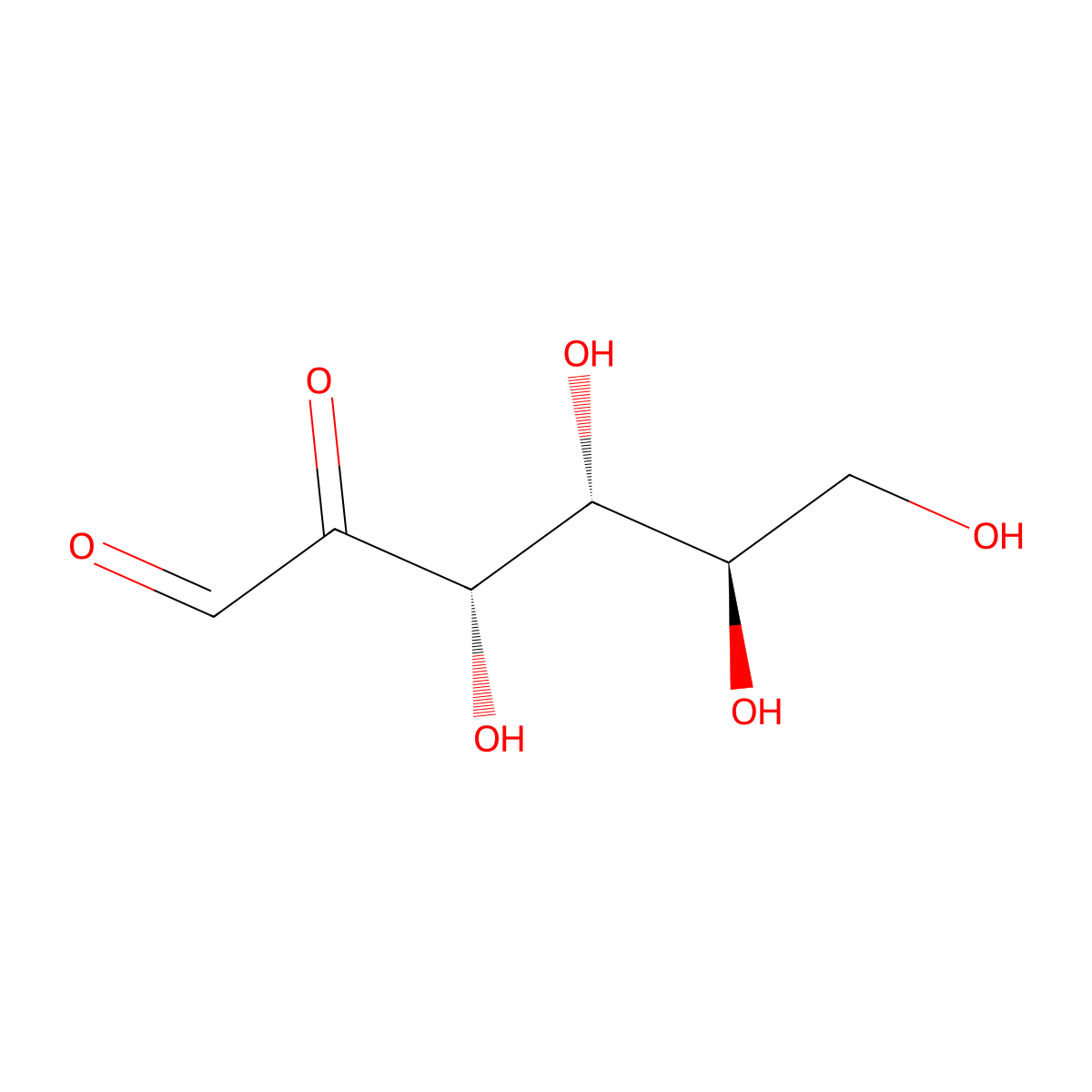 D-Glucosone molecular structure, CAS 1854-25-7