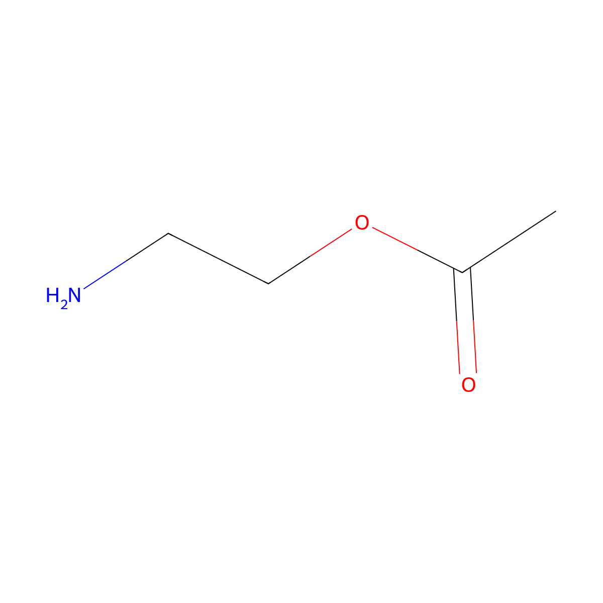 2-aminoethyl Acetate molecular structure, CAS 1854-30-4
