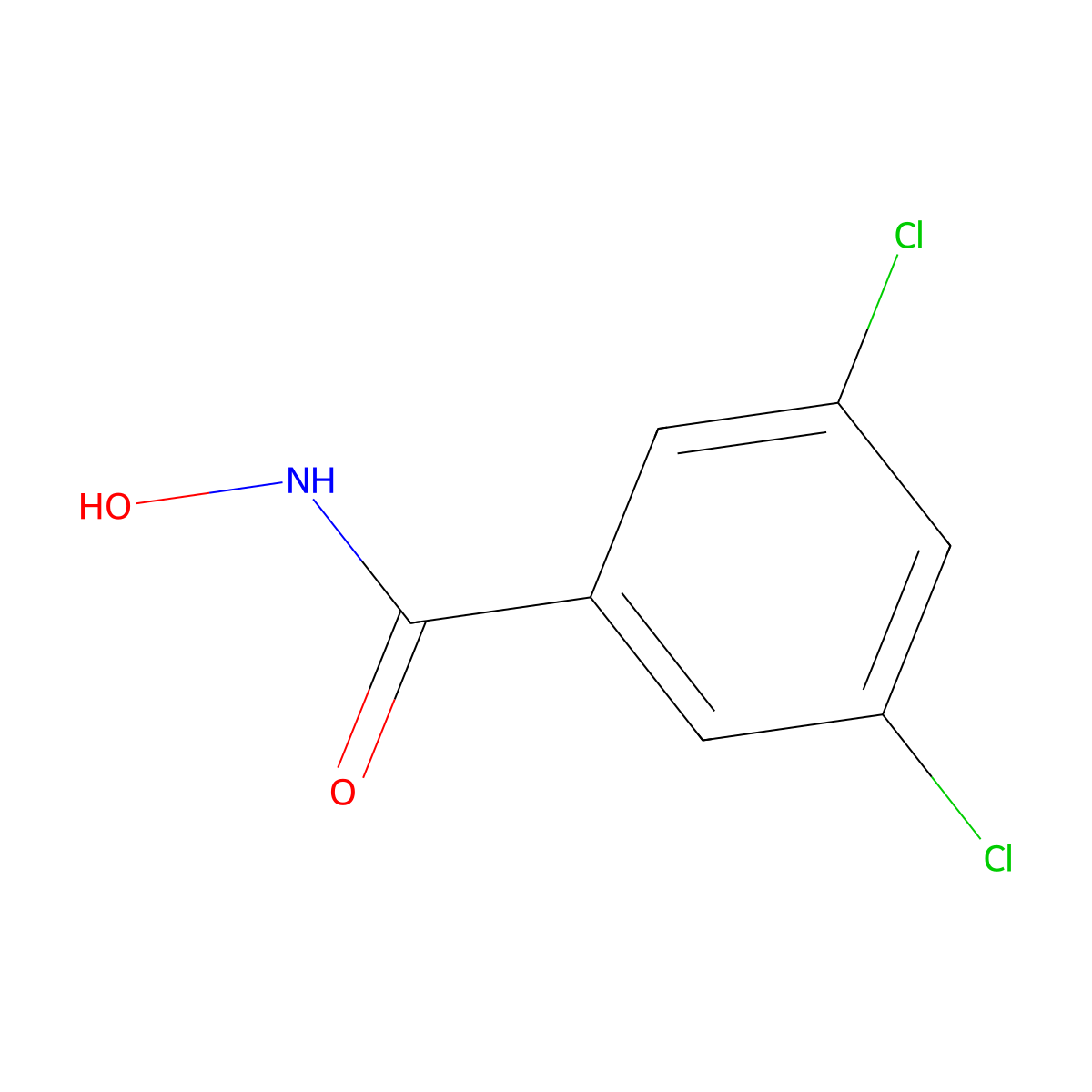 3,5-dichloro-N-hydroxybenzamide molecular structure, CAS 18540-38-0