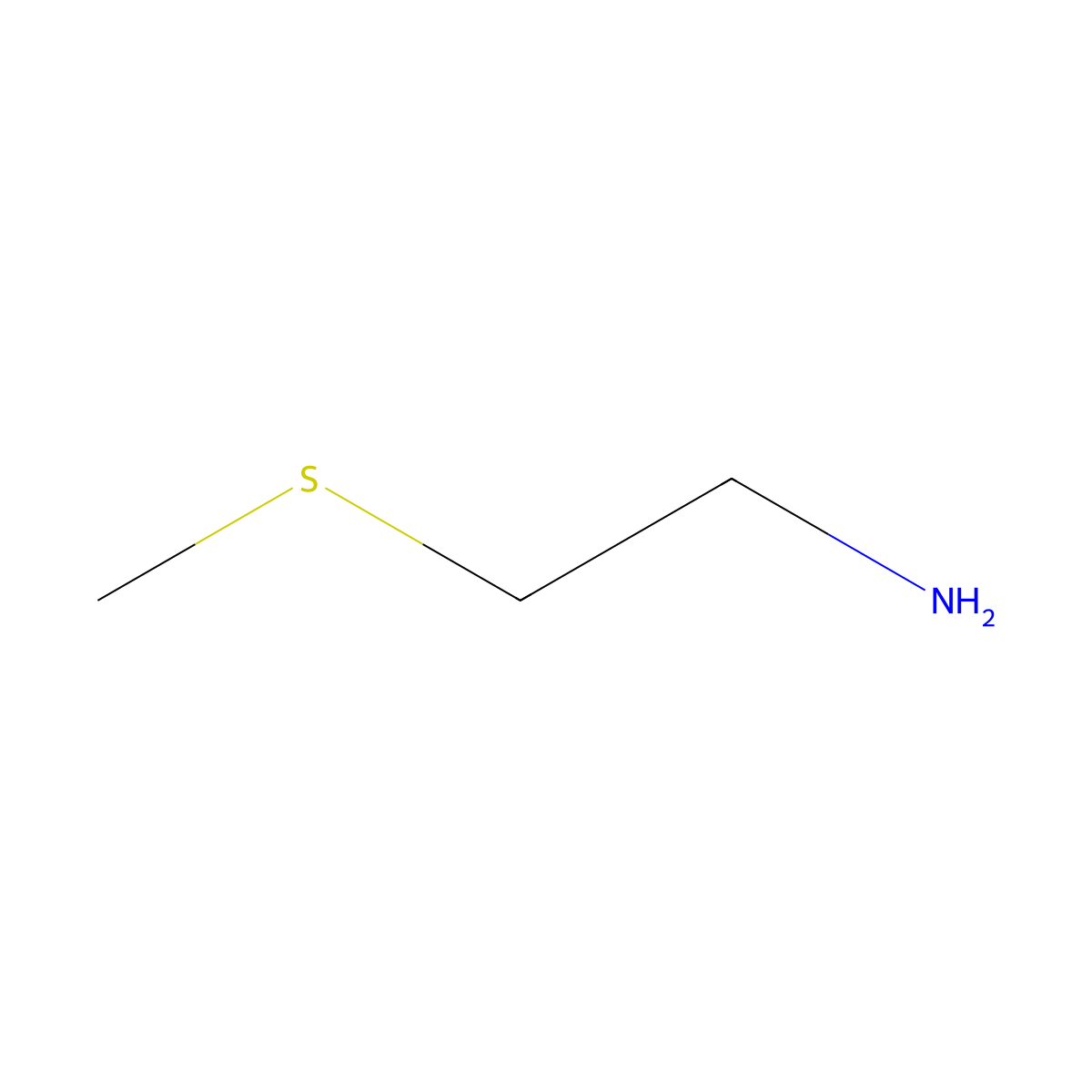 (2-(Methylthio)ethyl)amine molecular structure, CAS 18542-42-2