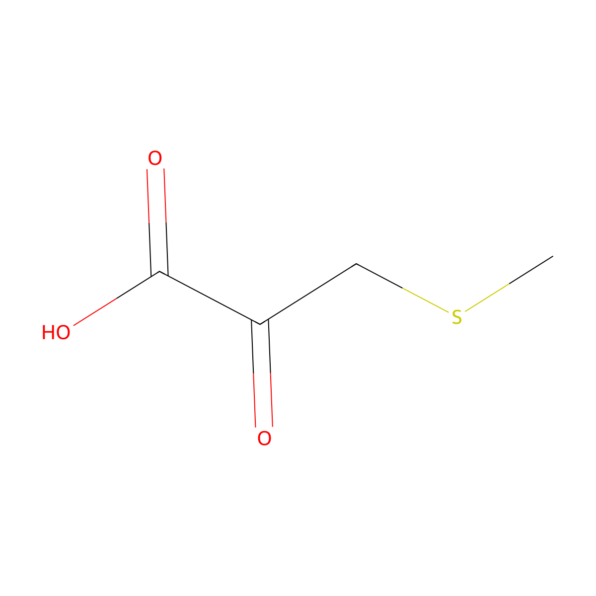 3-(Methylsulfanyl)-2-oxopropanoic acid molecular structure, CAS 18542-43-3