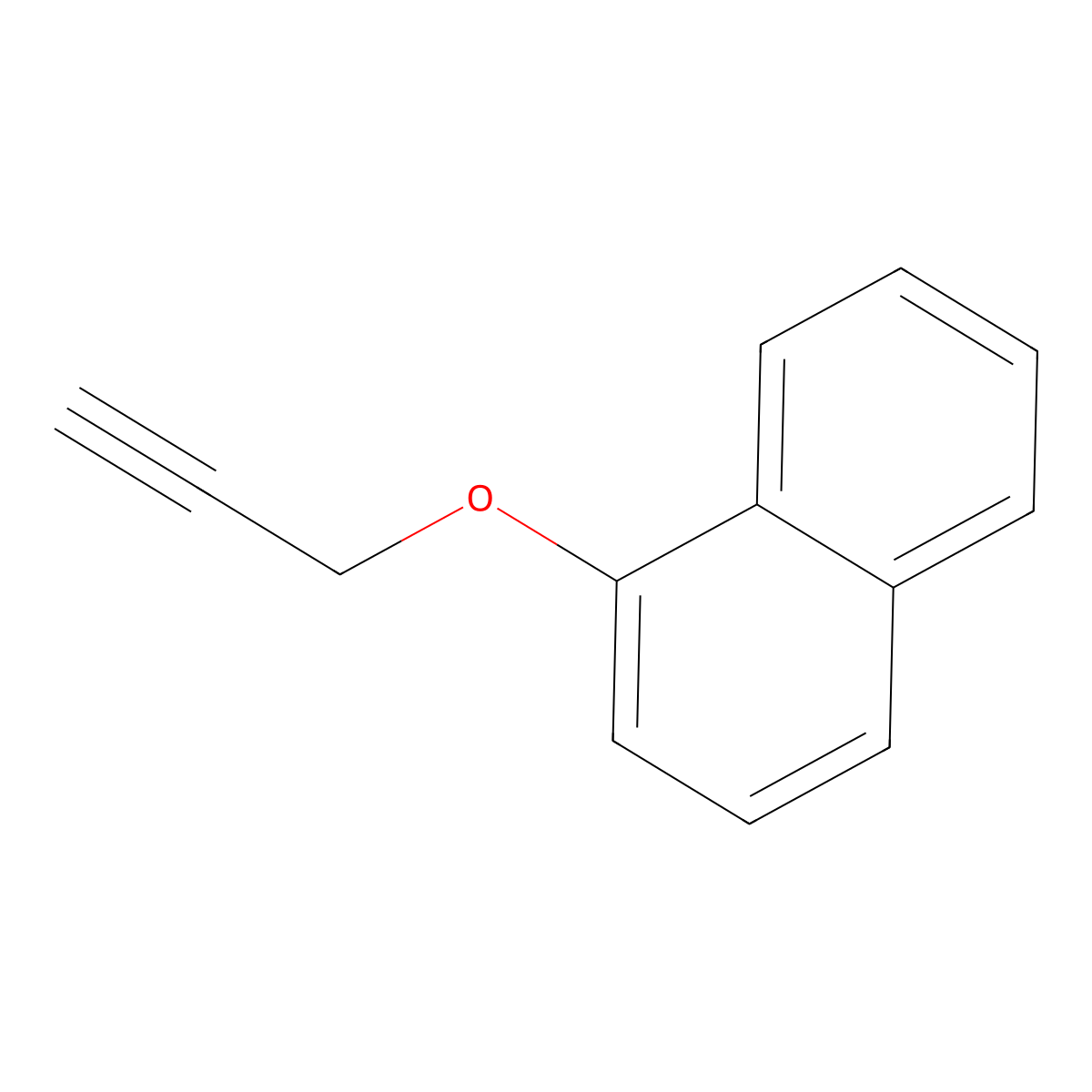 1-Naphthalenyl propargyl ether molecular structure, CAS 18542-45-5