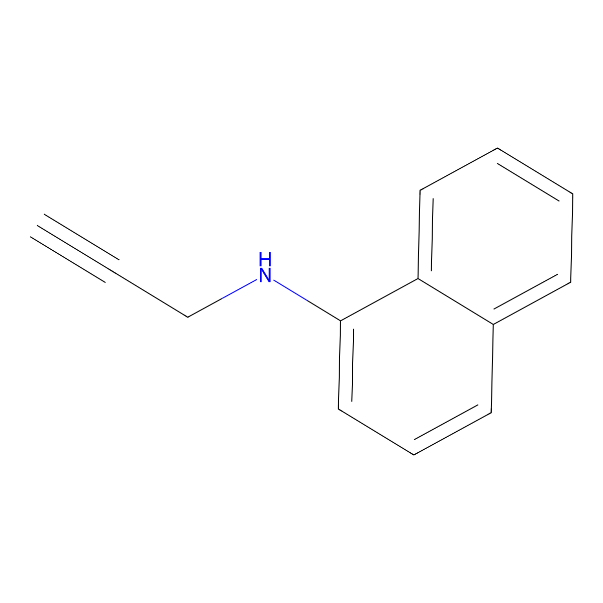 N-(prop-2-yn-1-yl)naphthalen-1-amine molecular structure, CAS 18542-47-7