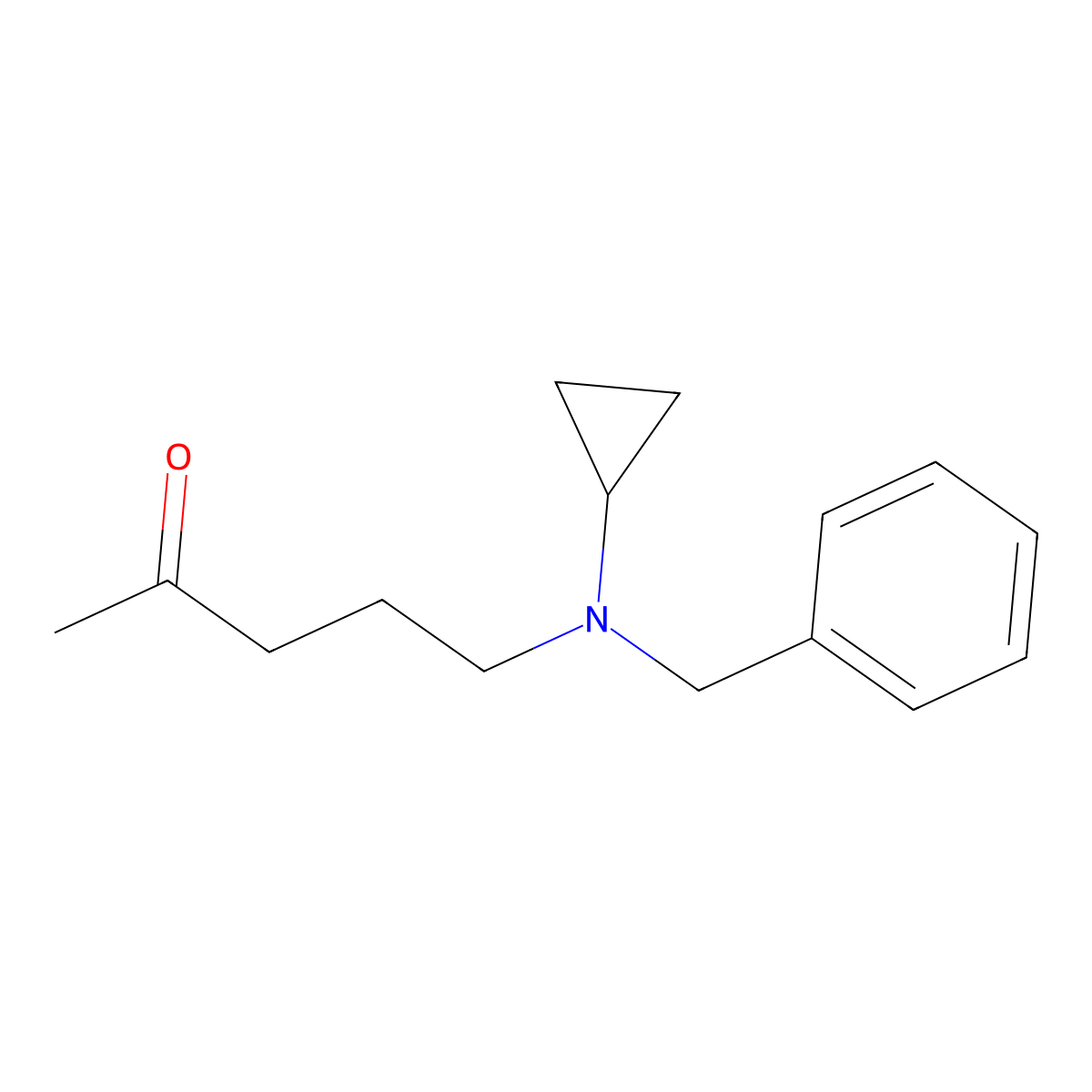 5-[Benzyl(cyclopropyl)amino]pentan-2-one molecular structure, CAS 1854298-24-0