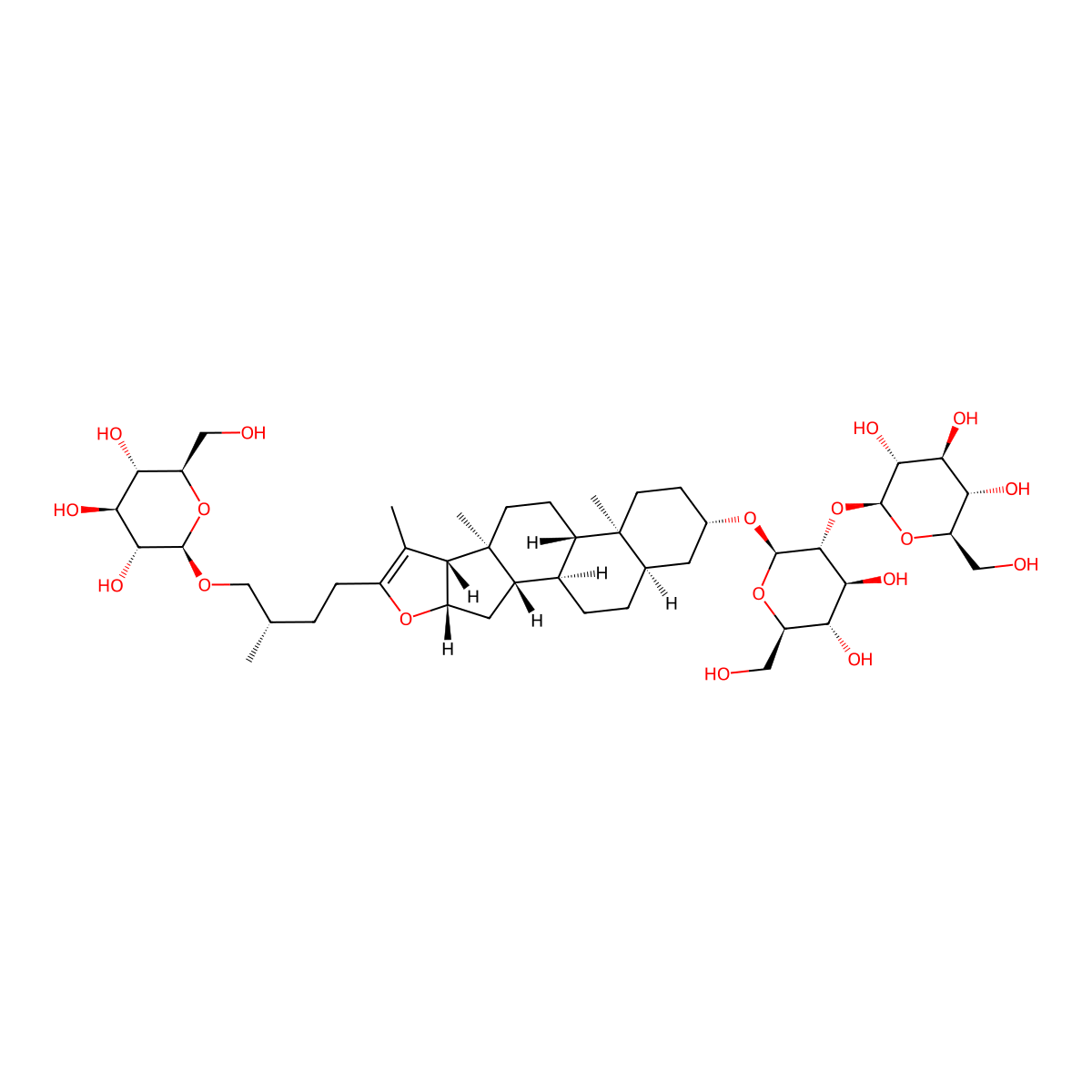 Timosaponin C molecular structure, CAS 185432-00-2