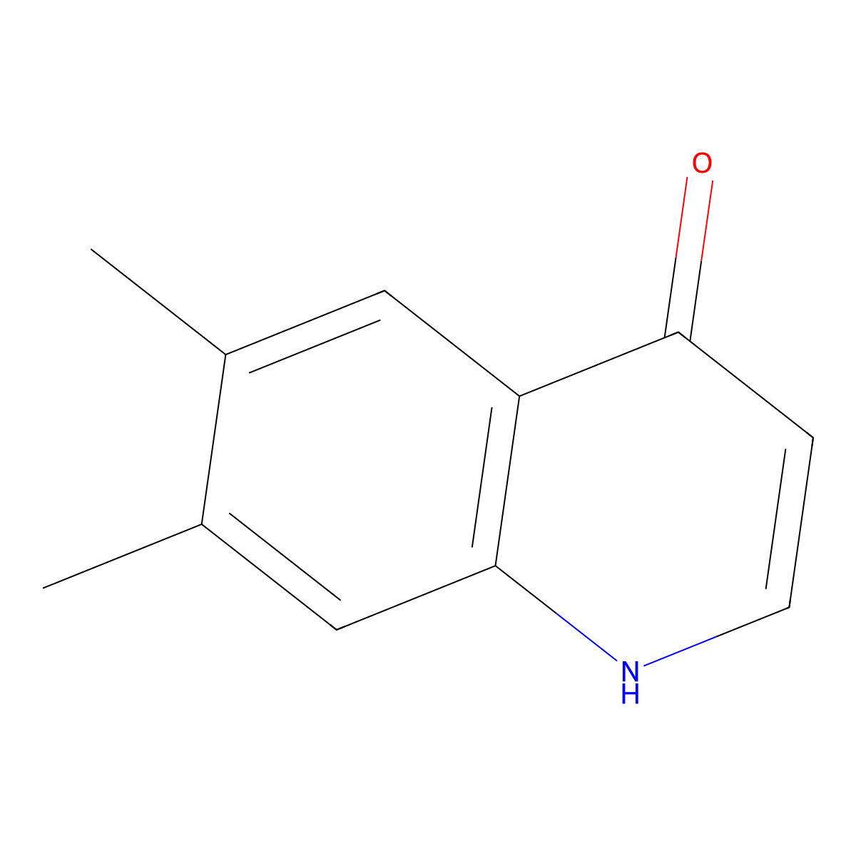 6,7-Dimethylquinolin-4(1H)-one molecular structure, CAS 185437-33-6