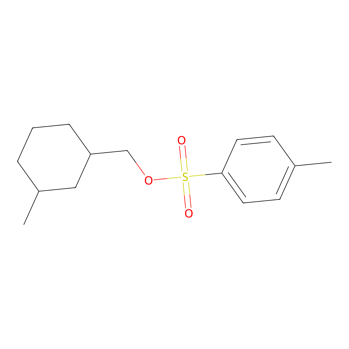 (3-Methylcyclohexyl)methyl 4-methylbenzene-1-sulfonate molecular structure, CAS 1854429-05-2