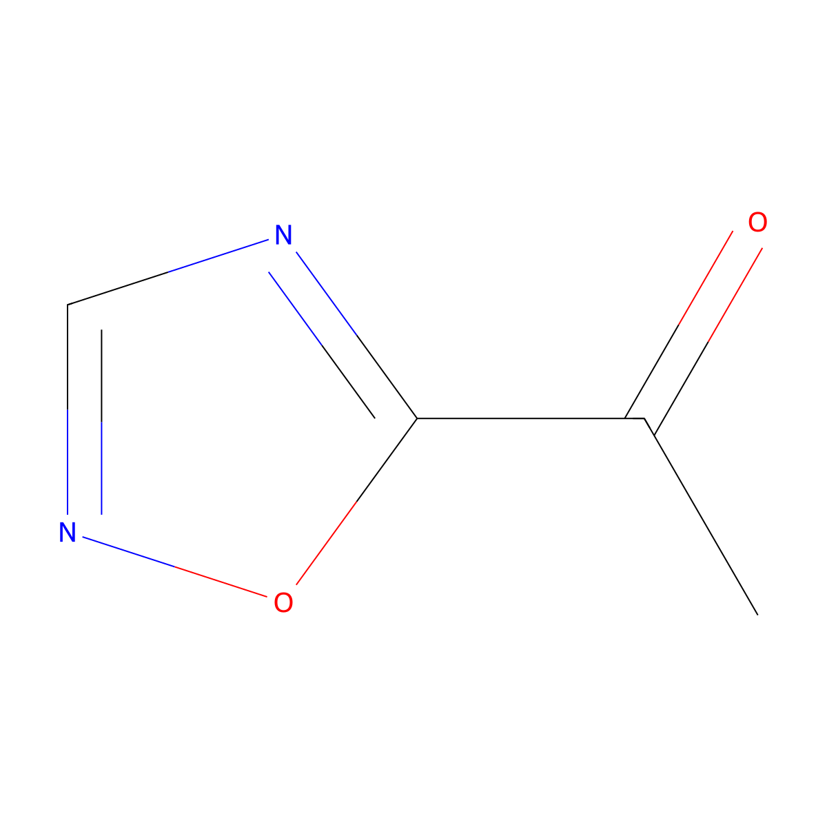 1-(1,2,4-Oxadiazol-5-yl)ethanone molecular structure, CAS 185445-01-6