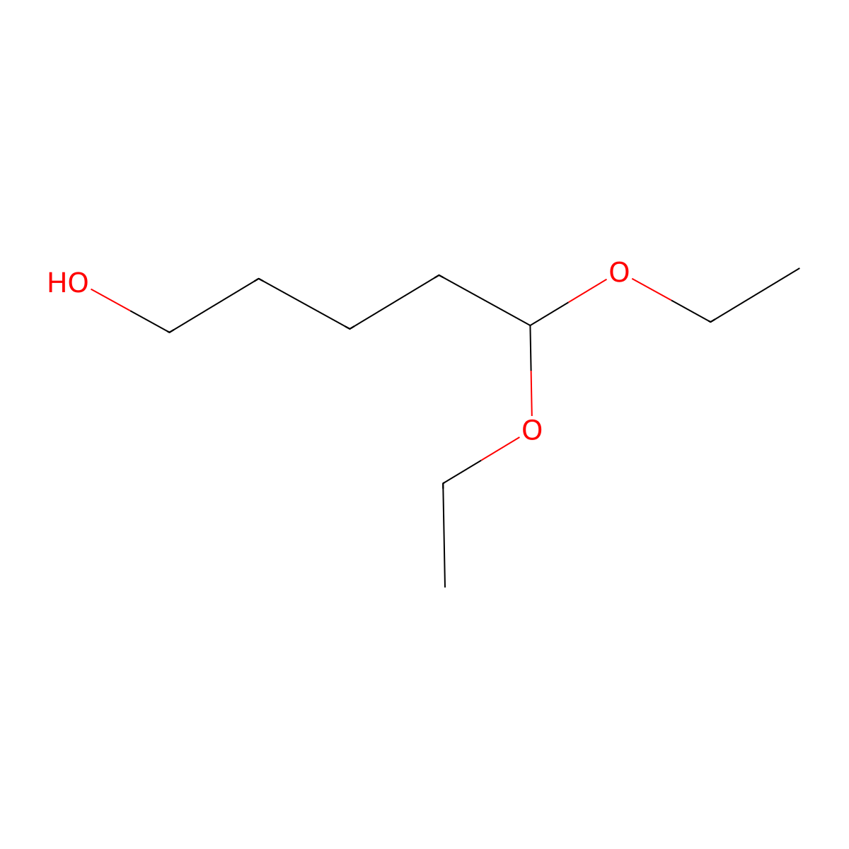 5,5-Diethoxypentan-1-ol molecular structure, CAS 18545-17-0
