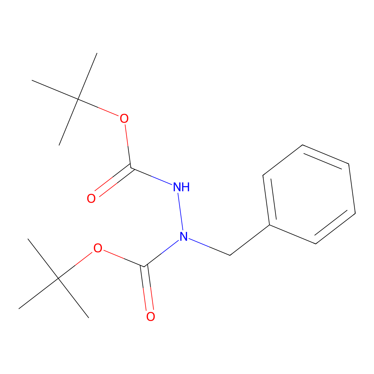 N-Benzyl-N'-[(tert-butoxy)carbonyl](tert-butoxy)carbohydrazide molecular structure, CAS 185456-43-3
