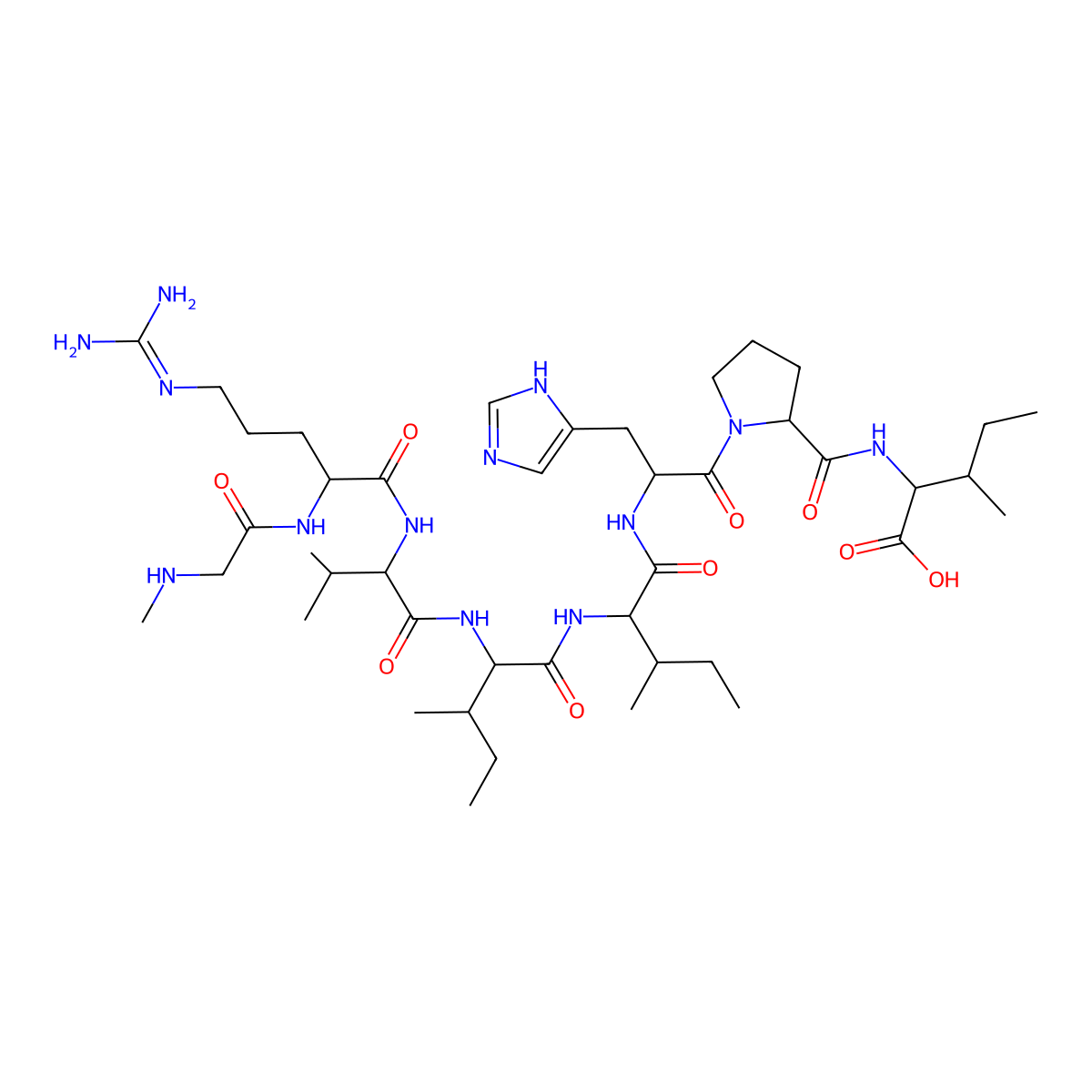 (Sar1,Ile4,8)-Angiotensin II molecular structure, CAS 185461-45-4