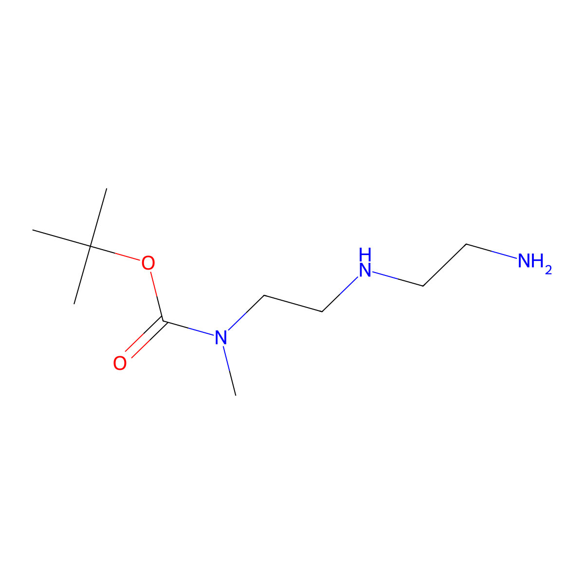 tert-butyl N-{2-[(2-aminoethyl)amino]ethyl}-N-methylcarbamate molecular structure, CAS 1854653-37-4