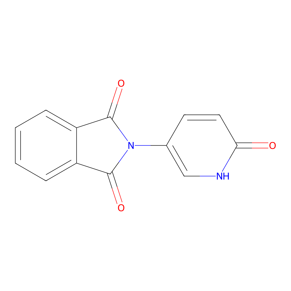 2-(6-Hydroxypyridin-3-yl)isoindole-1,3-dione molecular structure, CAS 1854670-44-2