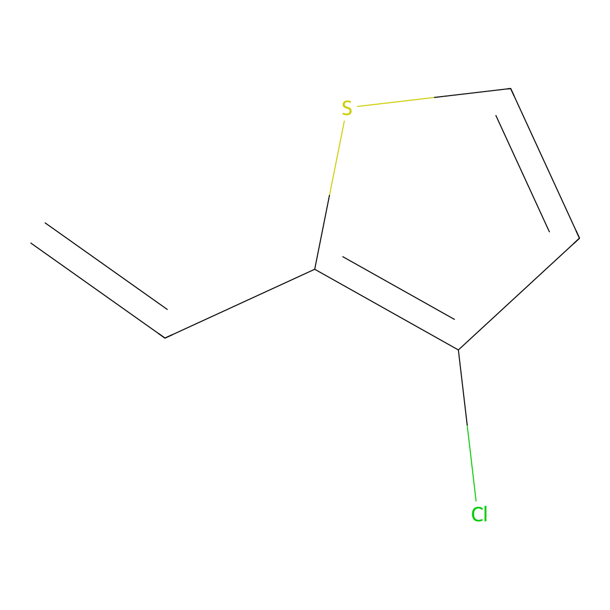 3-Chloro-2-ethenylthiophene molecular structure, CAS 1854688-18-8